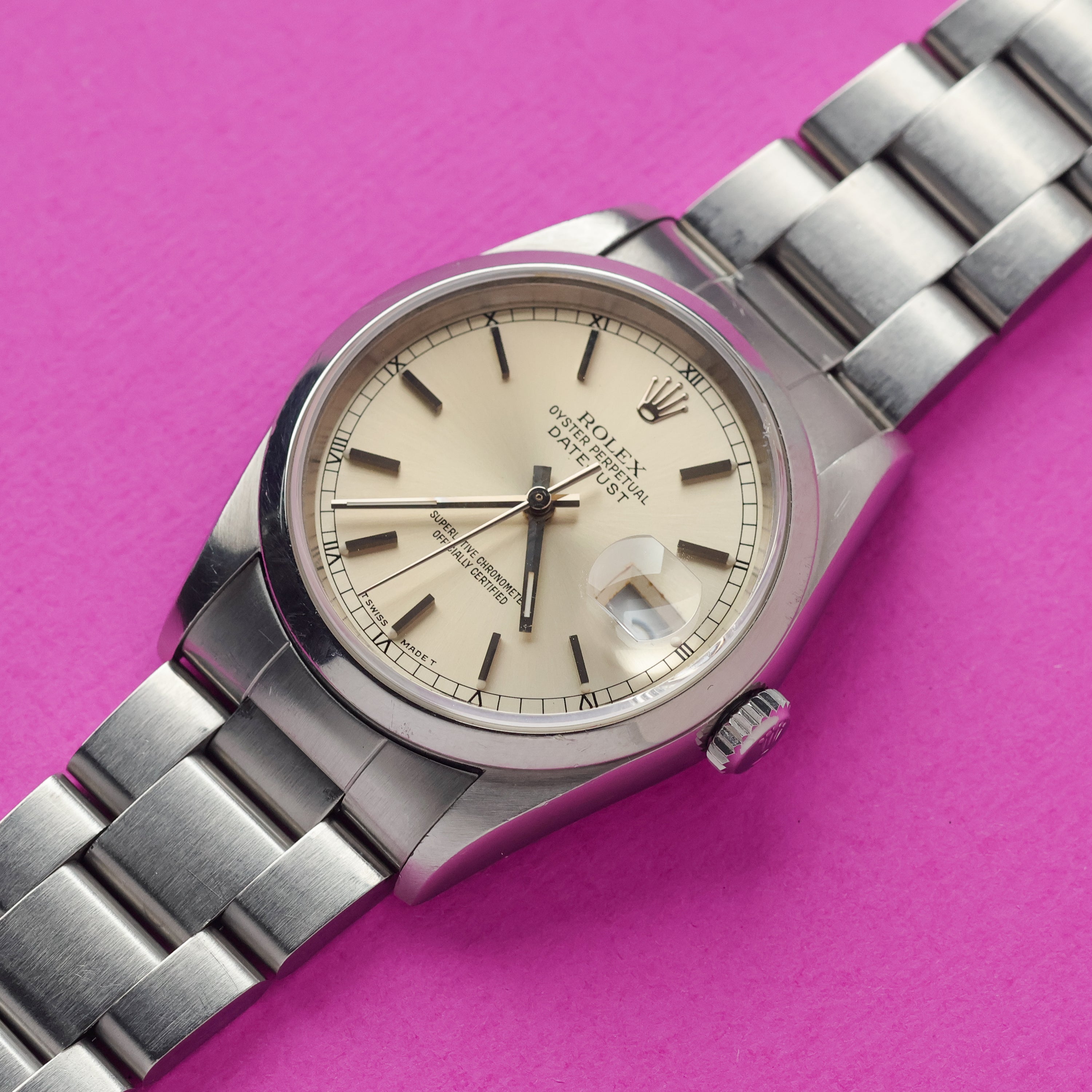 Rolex Datejust Ref. 16200 Warm Silver Dial