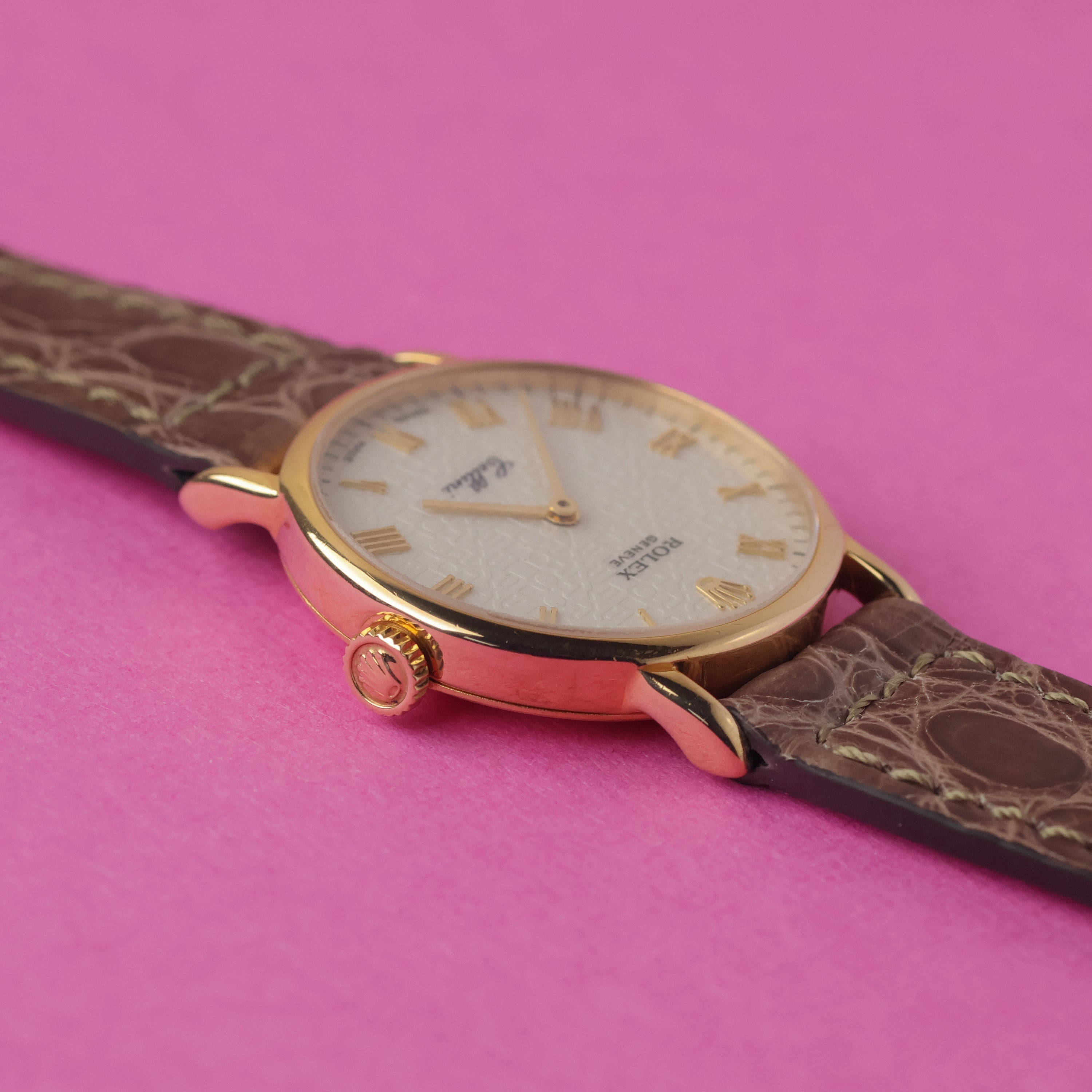 Rolex Cellini Ref. 5109 Ladies White Jubilee Dial 18K Yellow Gold