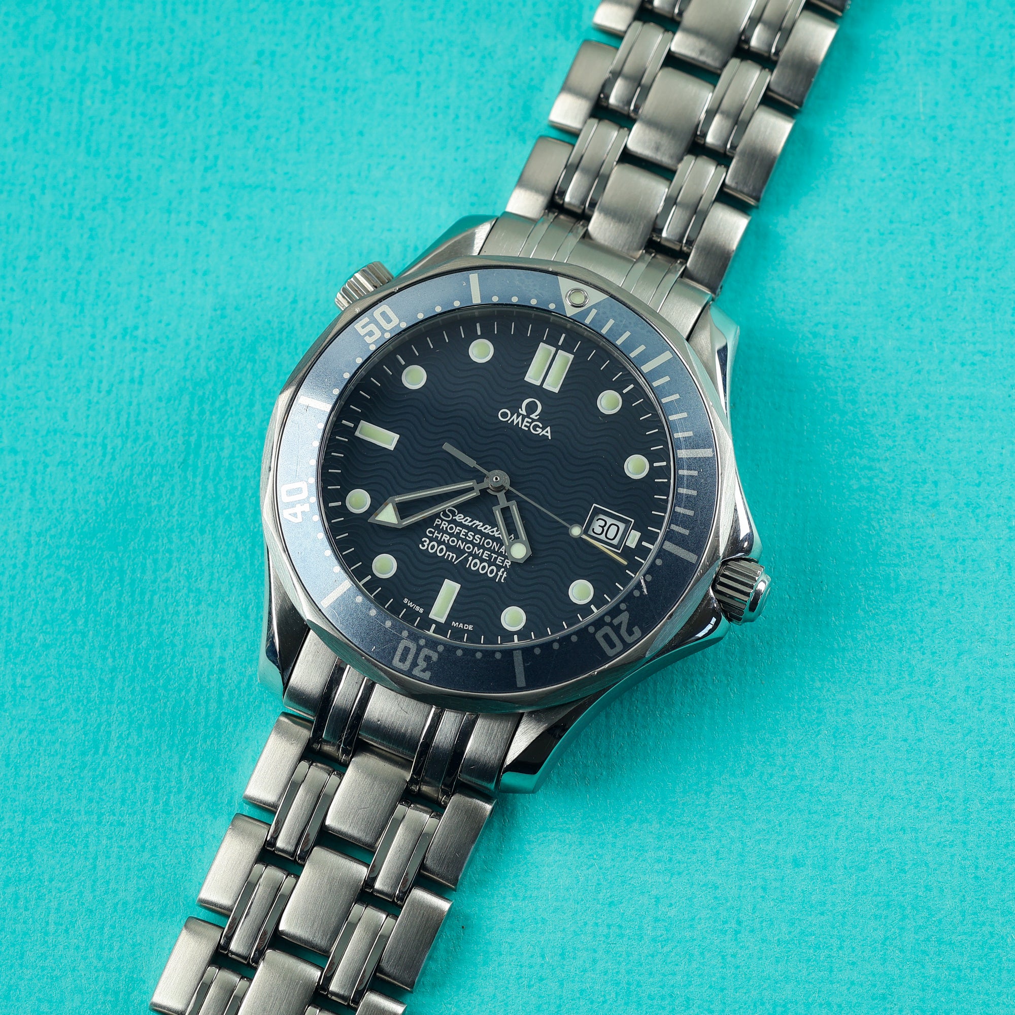 Omega Seamaster 300 Ref. 2531.80.00 'Faded' With Box and Papers