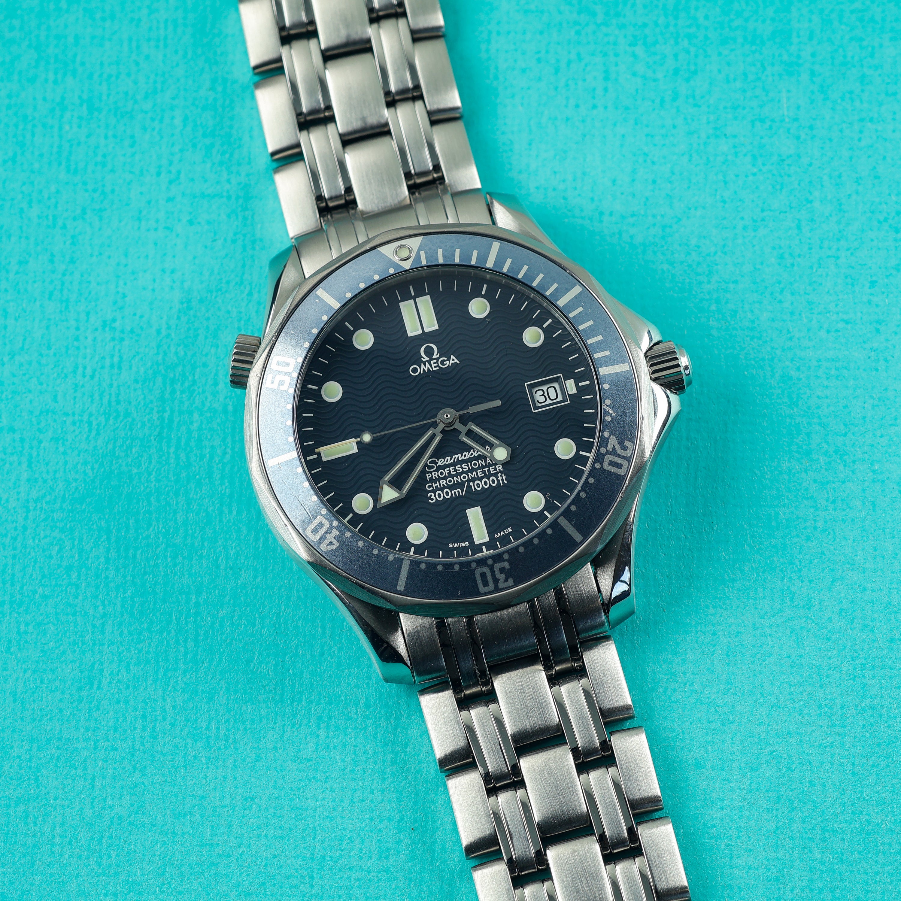 Omega Seamaster 300 Ref. 2531.80.00 'Faded' With Box and Papers