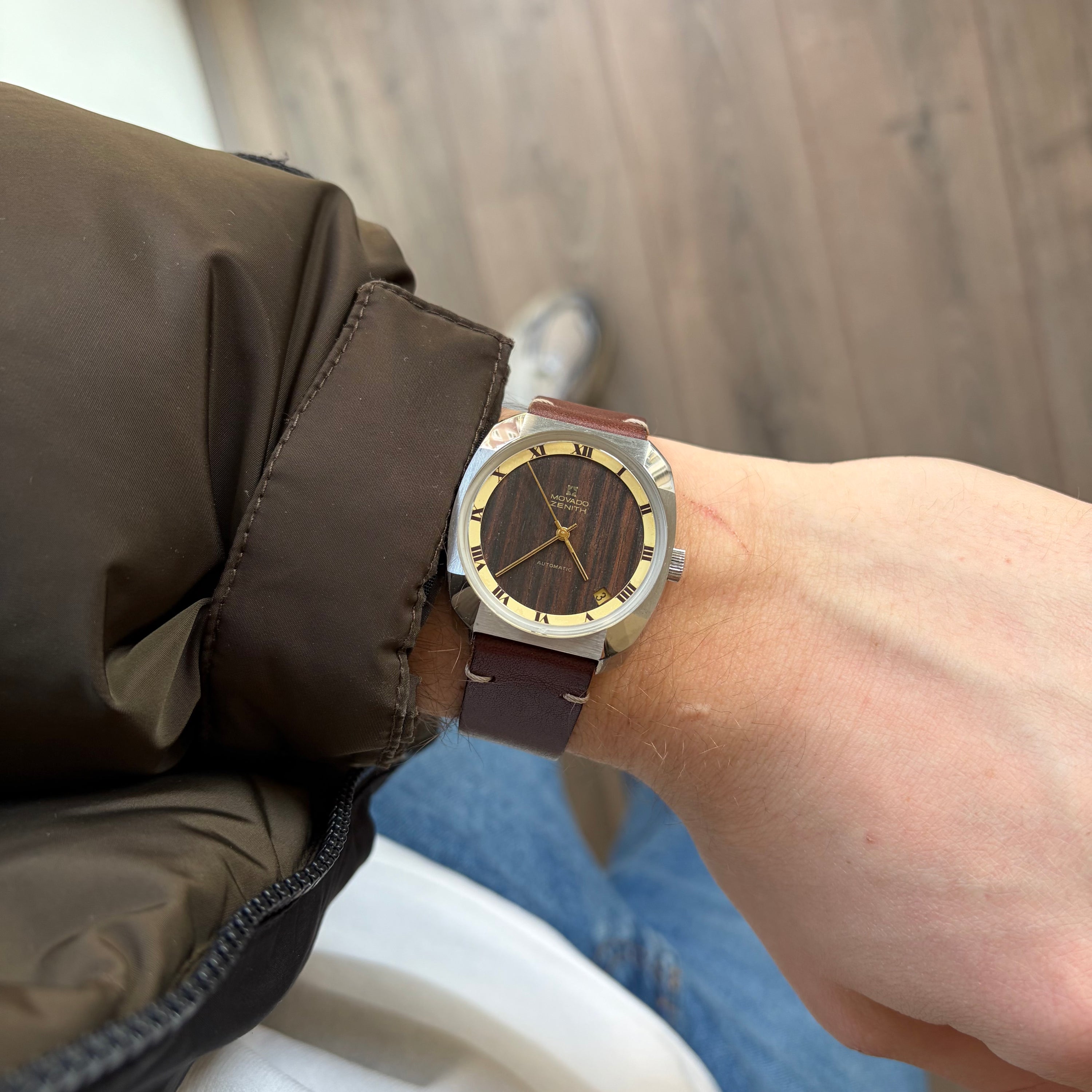 Movado Zenith 'Surf' Ref. 01-0060-280 Wood Dial