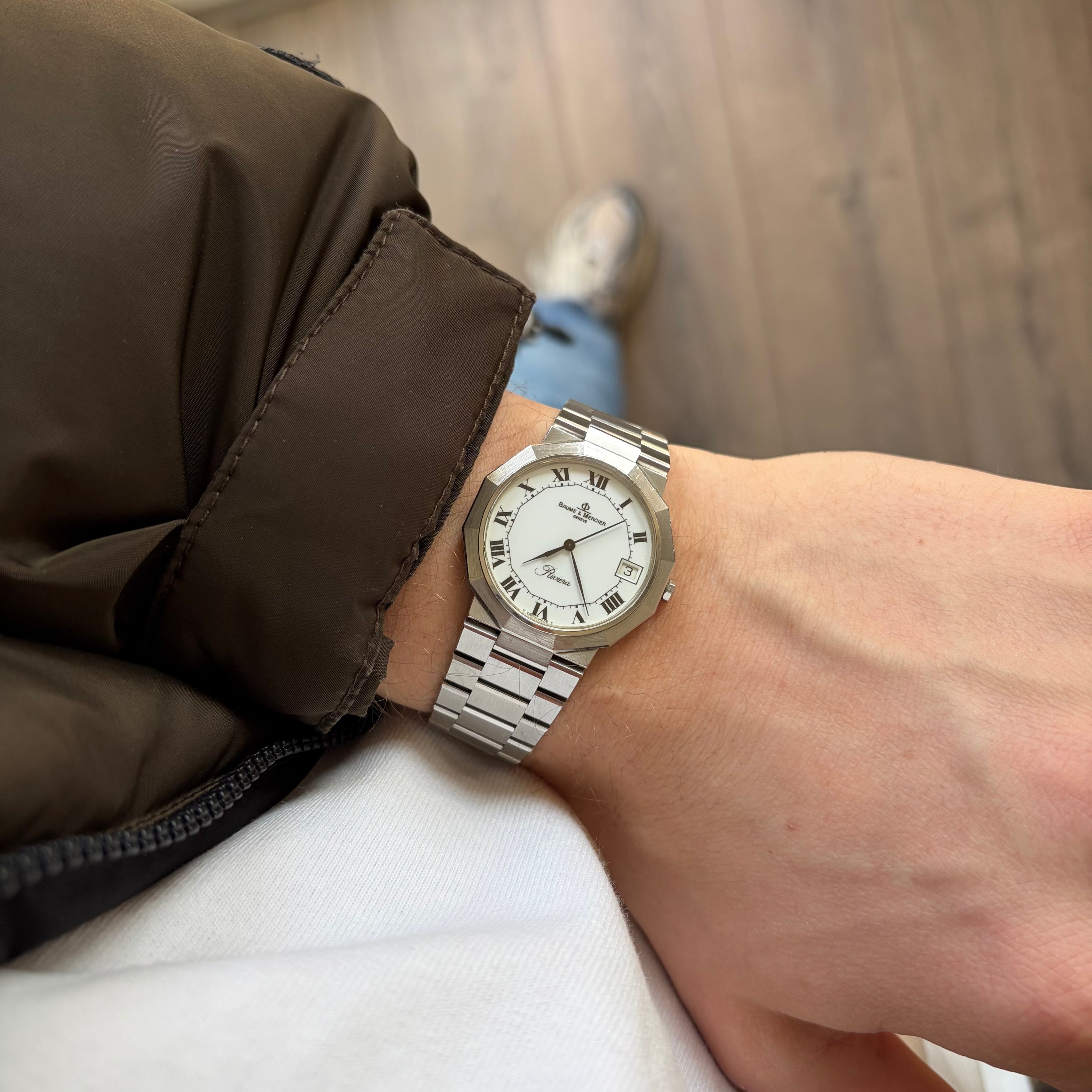Baume & Mercier Riviera Ref. 5113 White Roman Dial