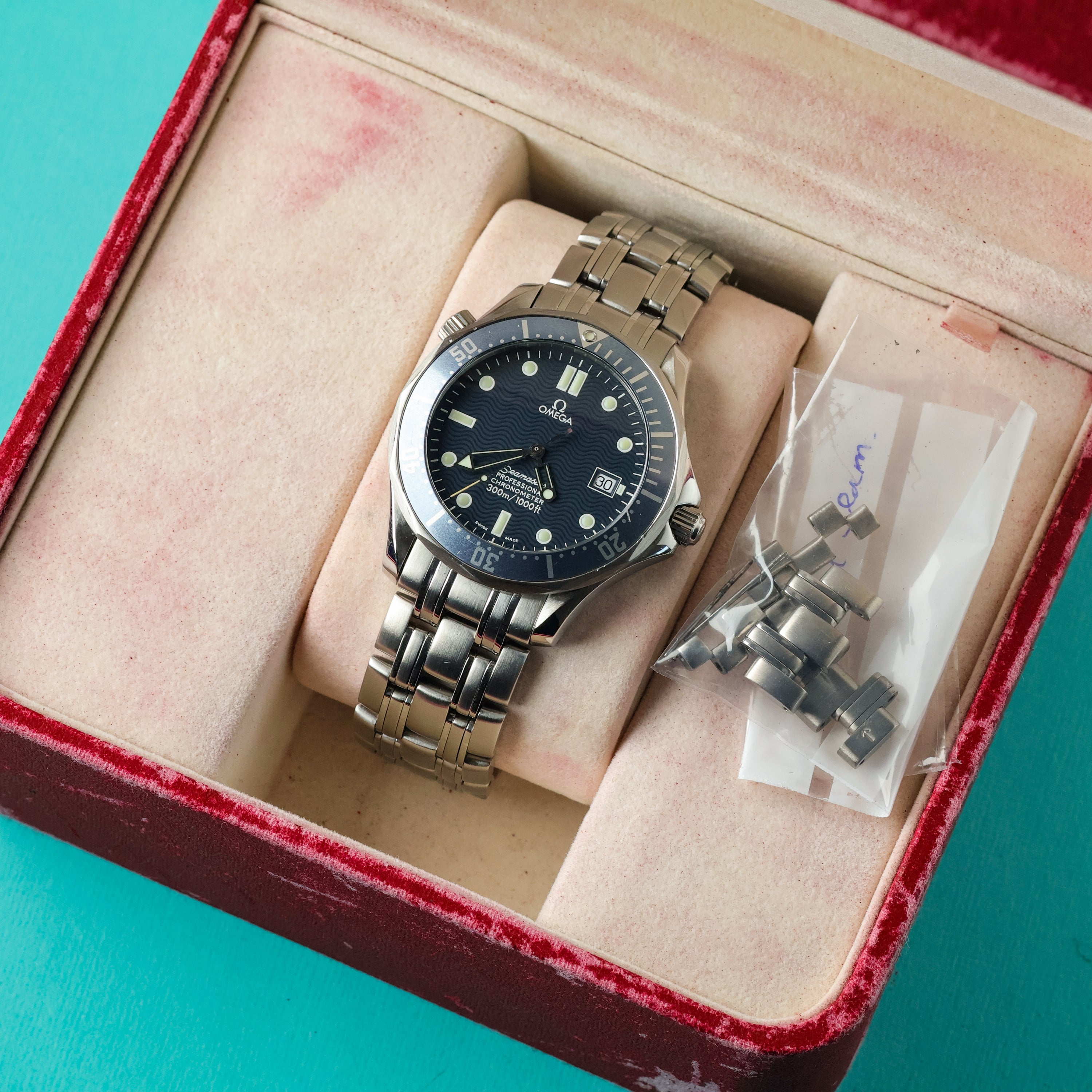 Omega Seamaster 300 Ref. 2531.80.00 'Faded' With Box and Papers
