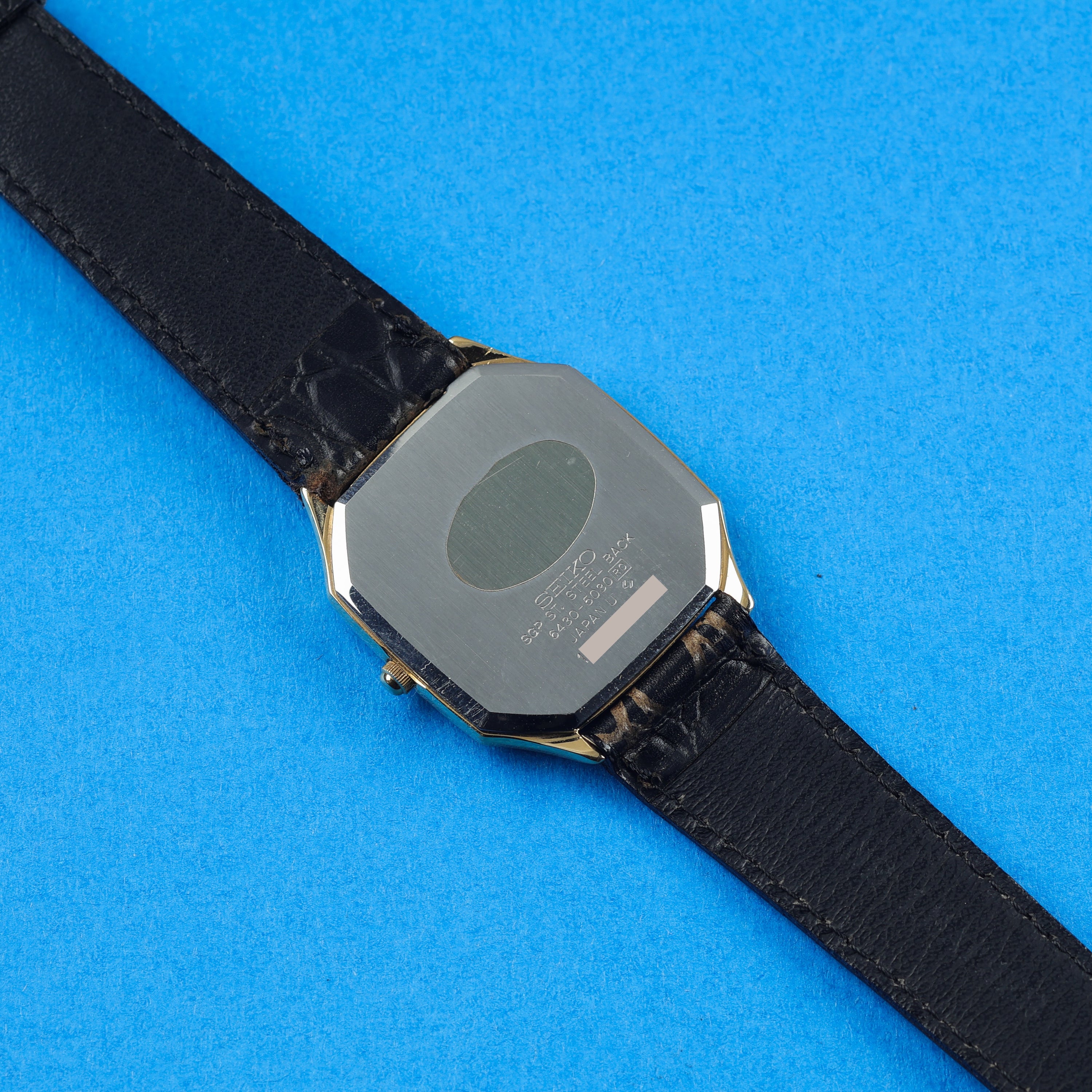Seiko Octagonal Ref. 6430-5030 NOS Silver Brushed Dial