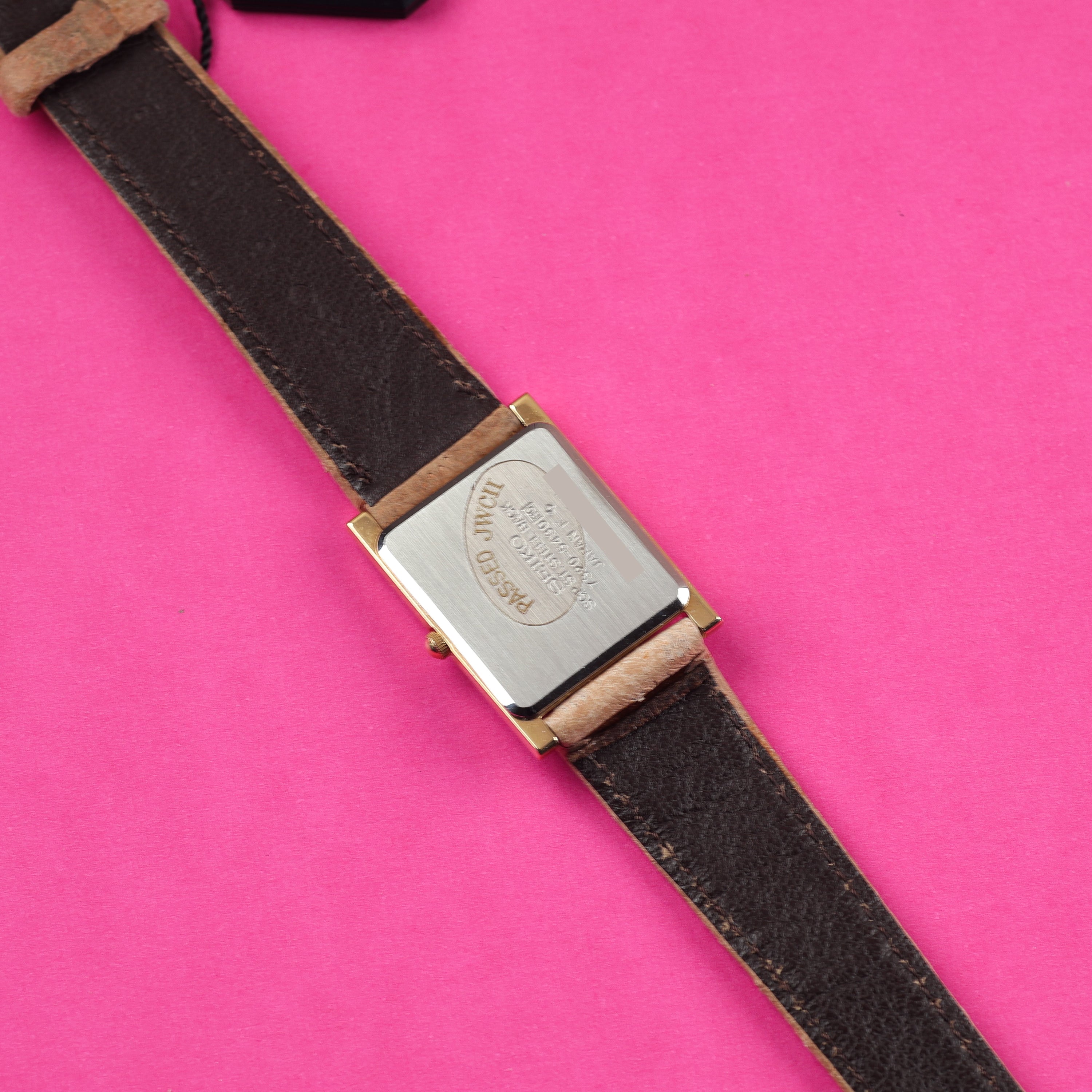Seiko Tank Ref. 7320-5430 NOS Taupe Dial Ladies