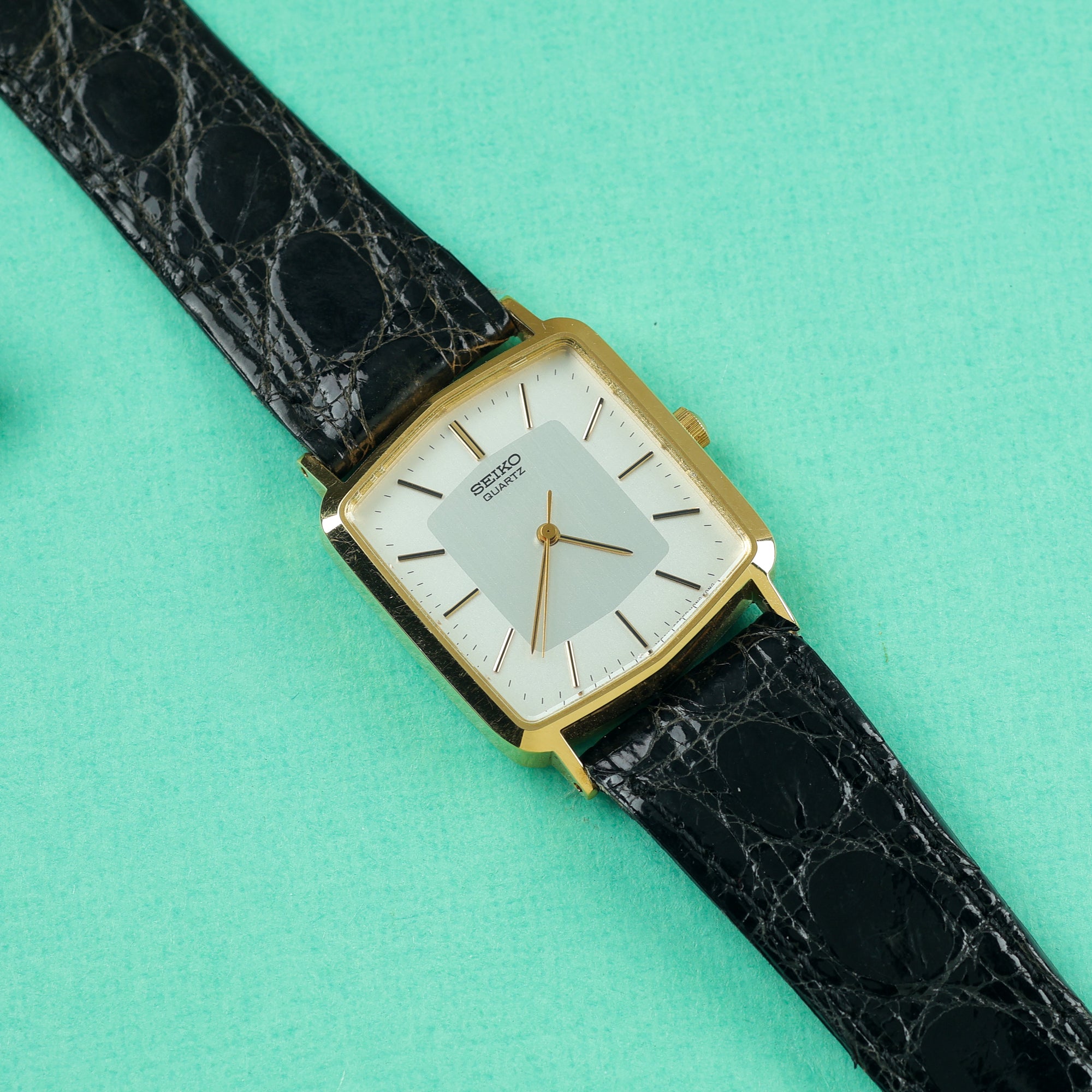 Seiko Squared Ref. 8621-5010 NOS Silver Brushed Dial