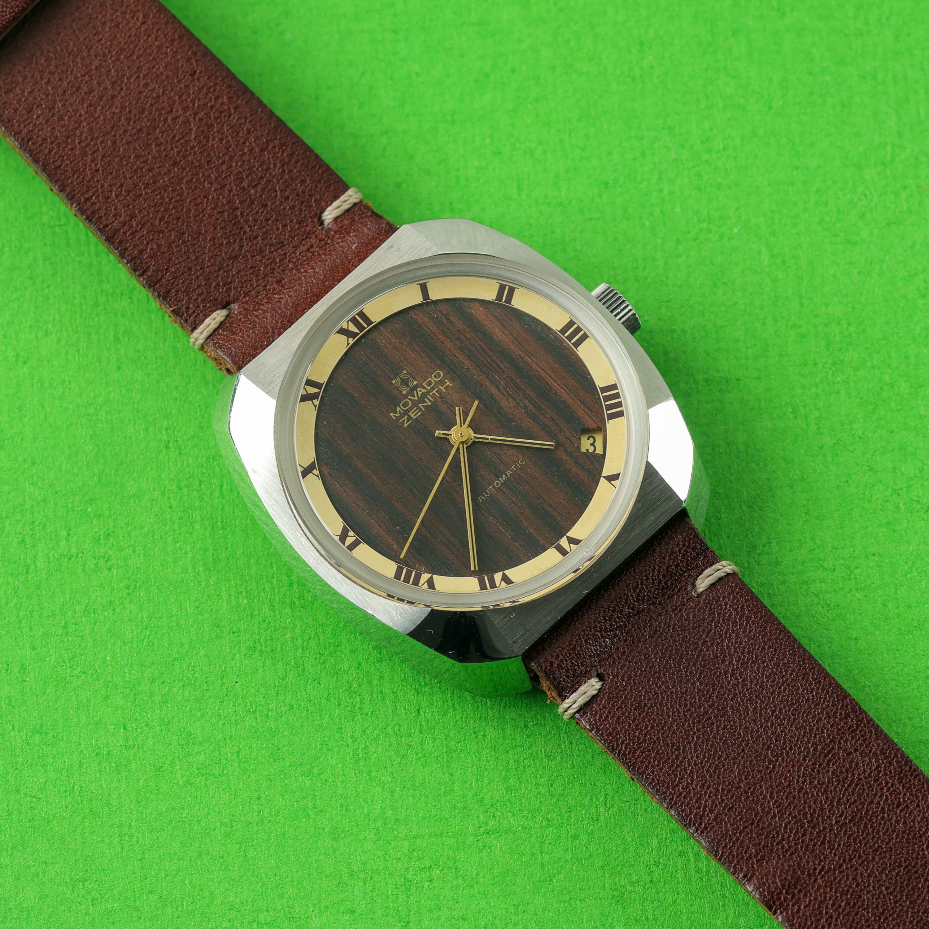 Movado Zenith 'Surf' Ref. 01-0060-280 Wood Dial