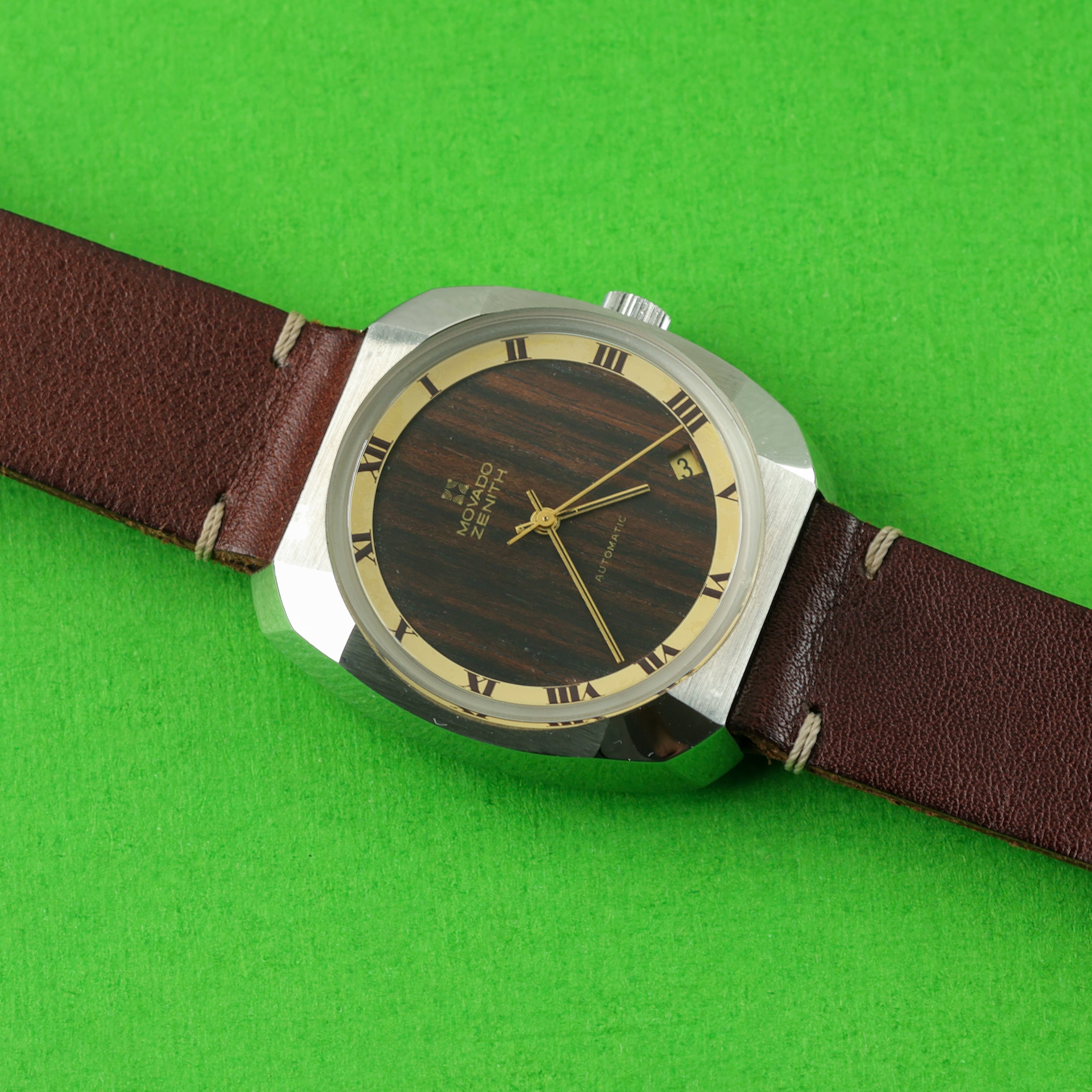 Movado Zenith 'Surf' Ref. 01-0060-280 Wood Dial