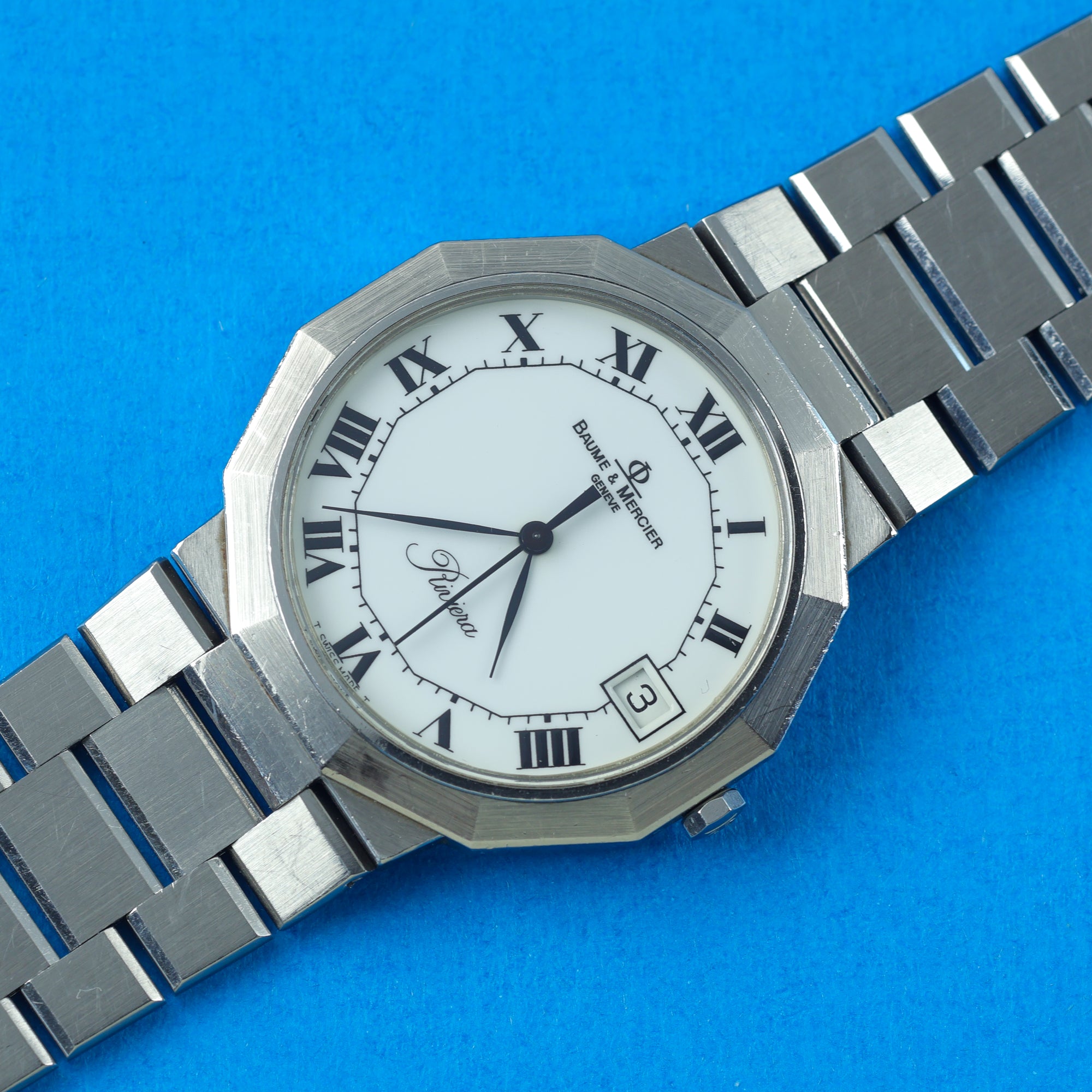 Baume & Mercier Riviera Ref. 5113 White Roman Dial