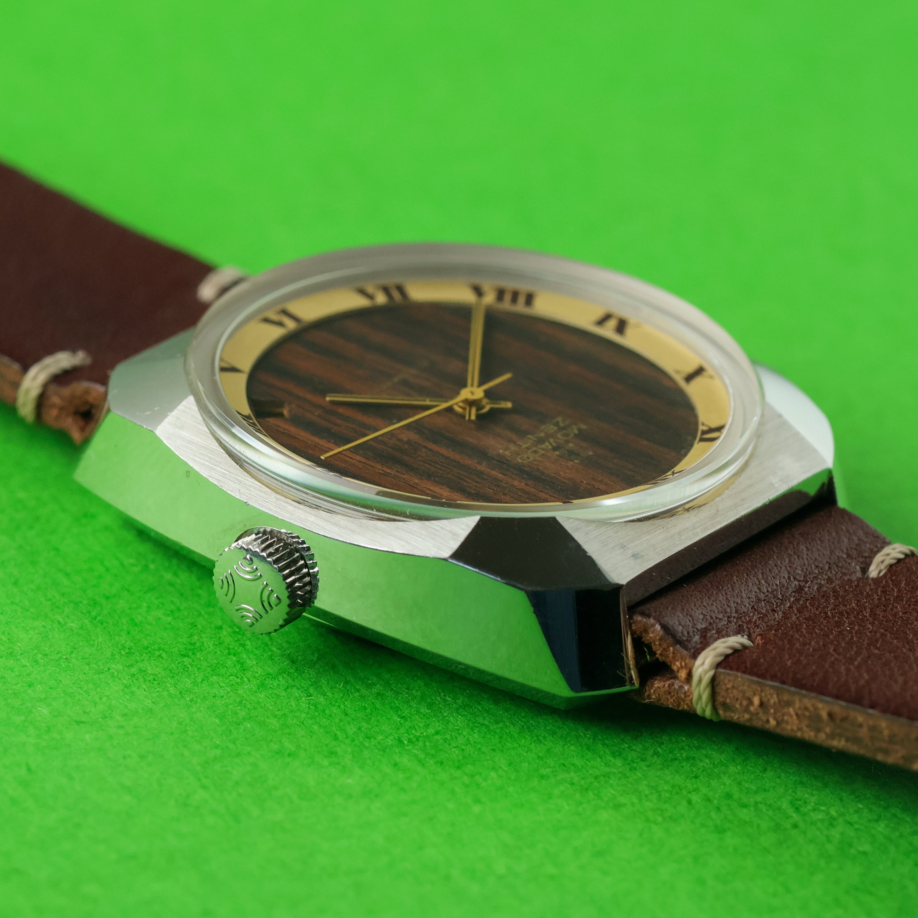 Movado Zenith 'Surf' Ref. 01-0060-280 Wood Dial