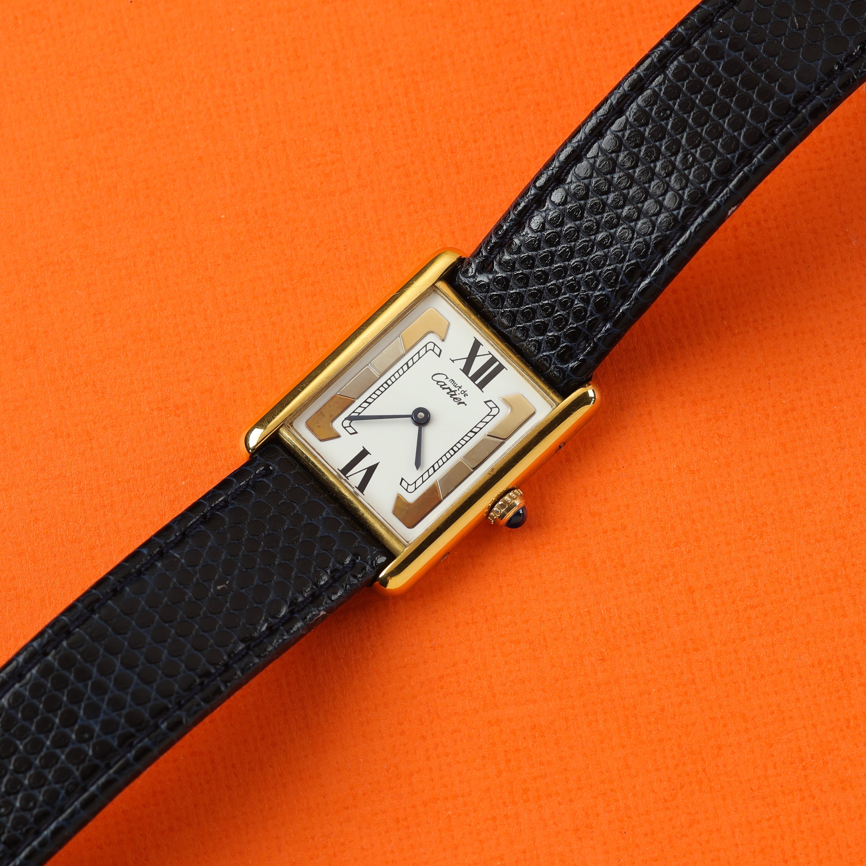 Cartier Must Tank Ref. 590005 White Trinity Dial