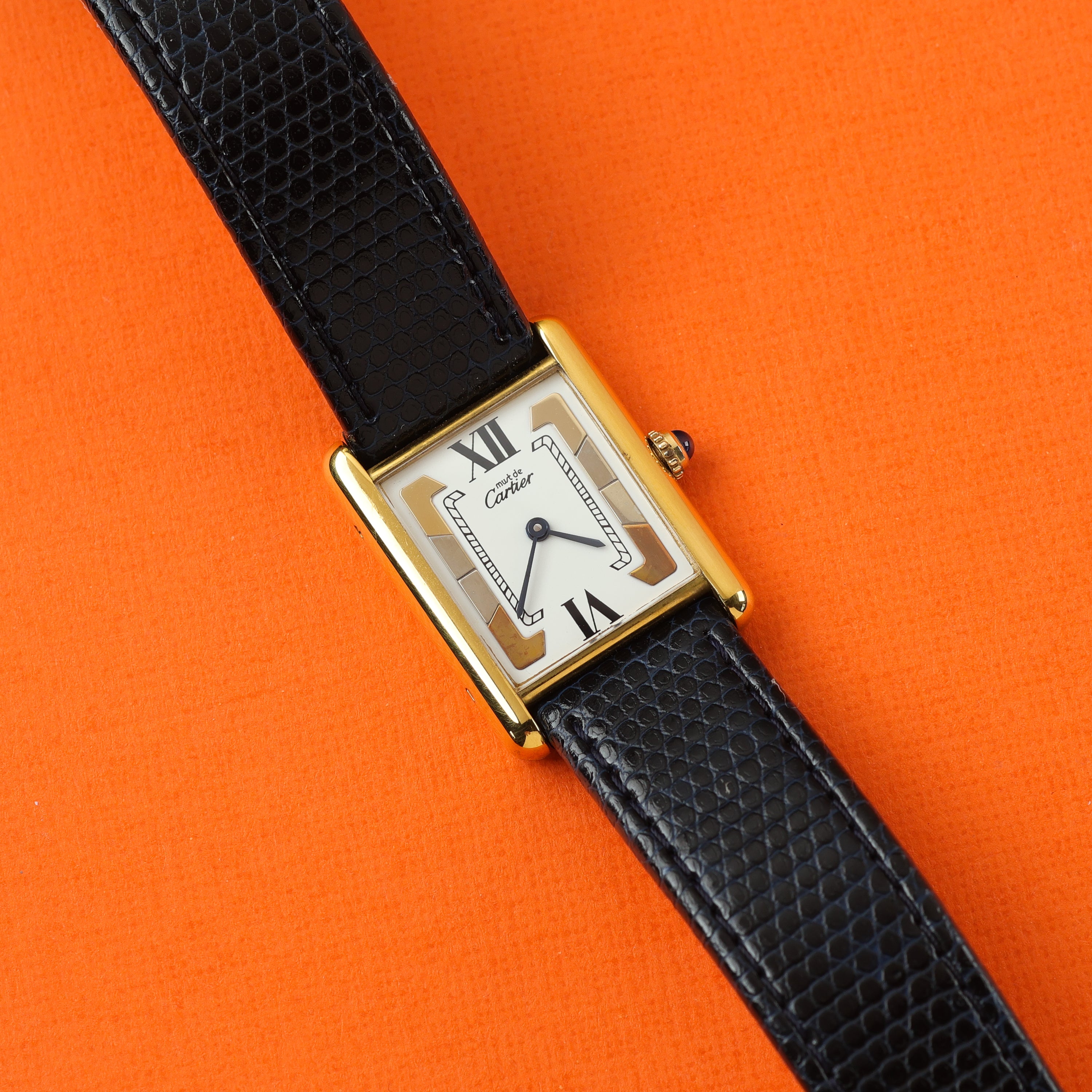 Cartier Must Tank Ref. 590005 White Trinity Dial