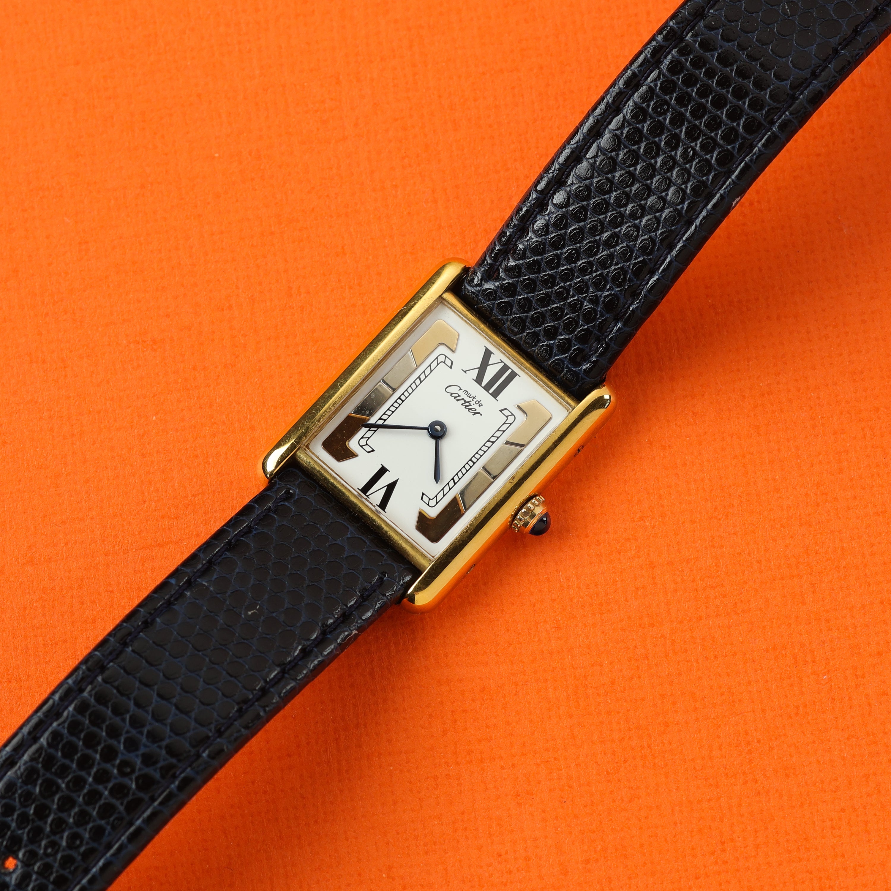 Cartier Must Tank Ref. 590005 White Trinity Dial