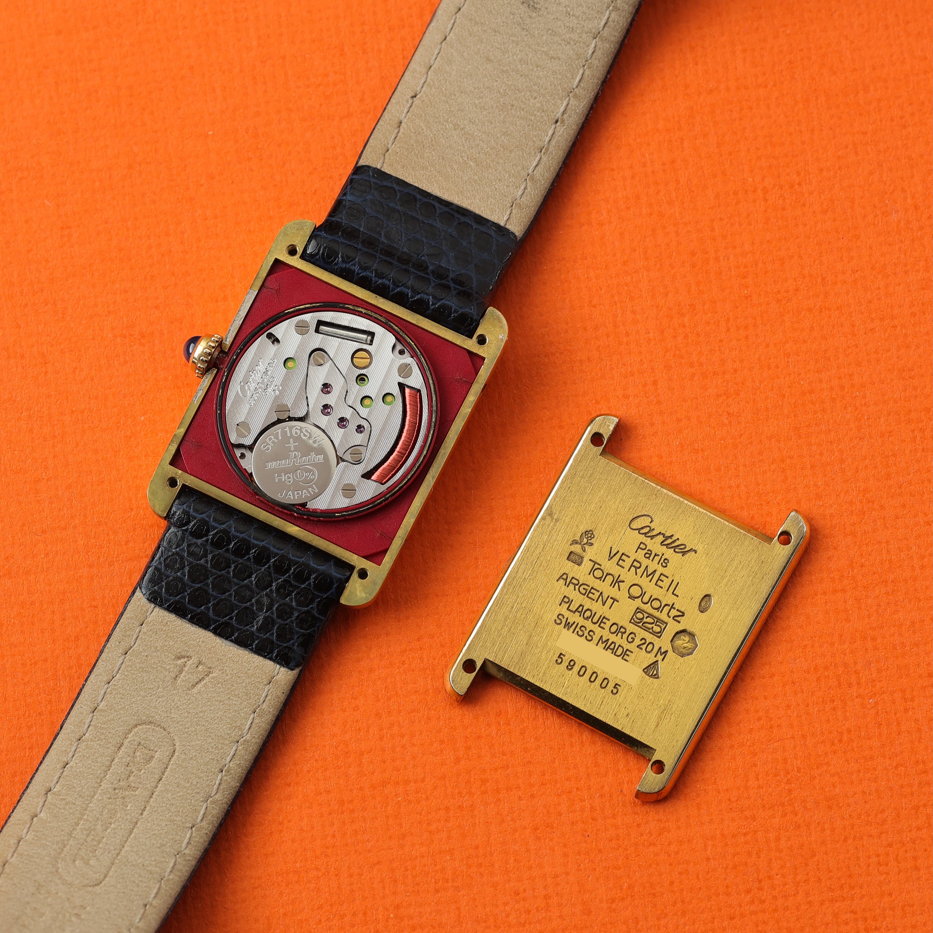 Cartier Must Tank Ref. 590005 White Trinity Dial