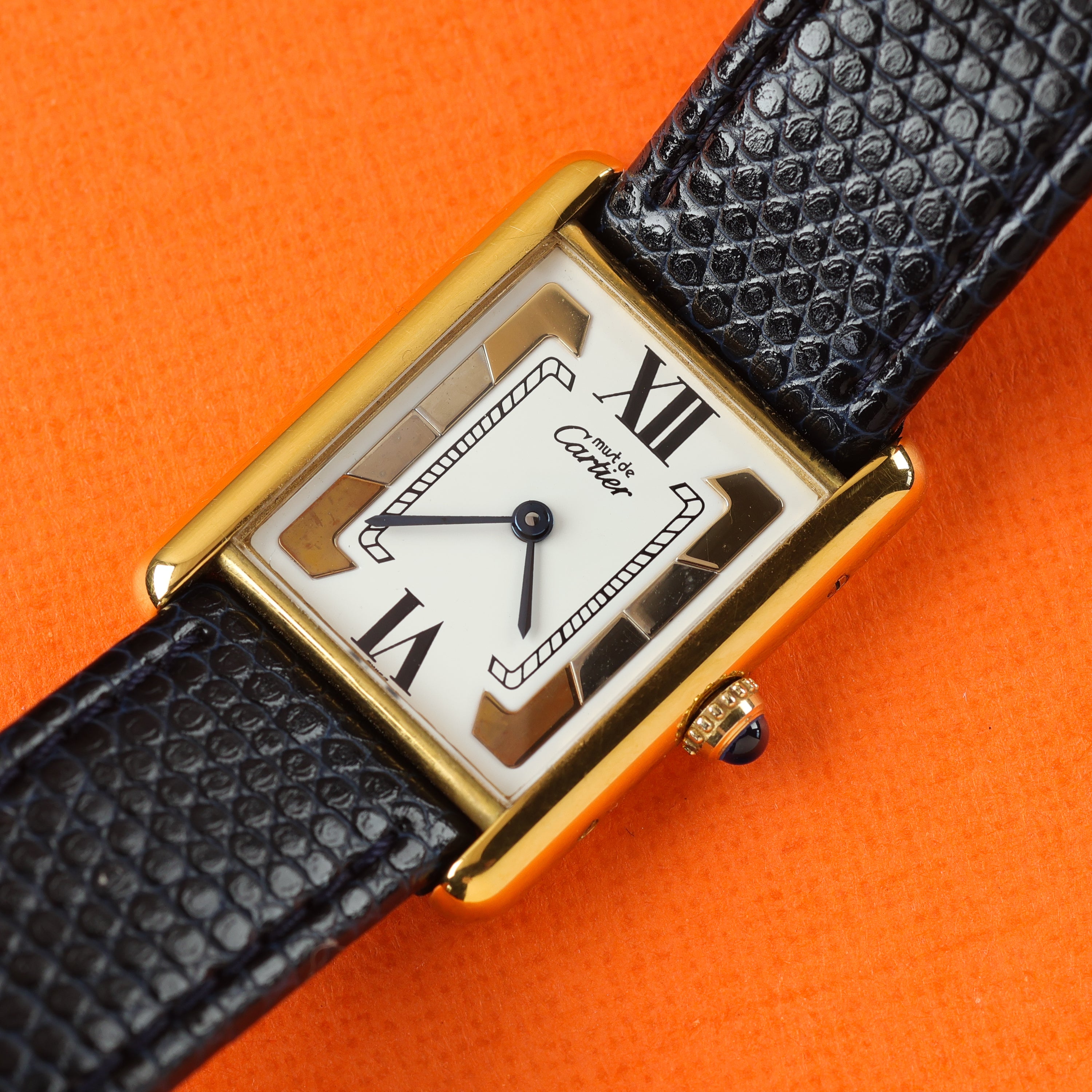 Cartier Must Tank Ref. 590005 White Trinity Dial