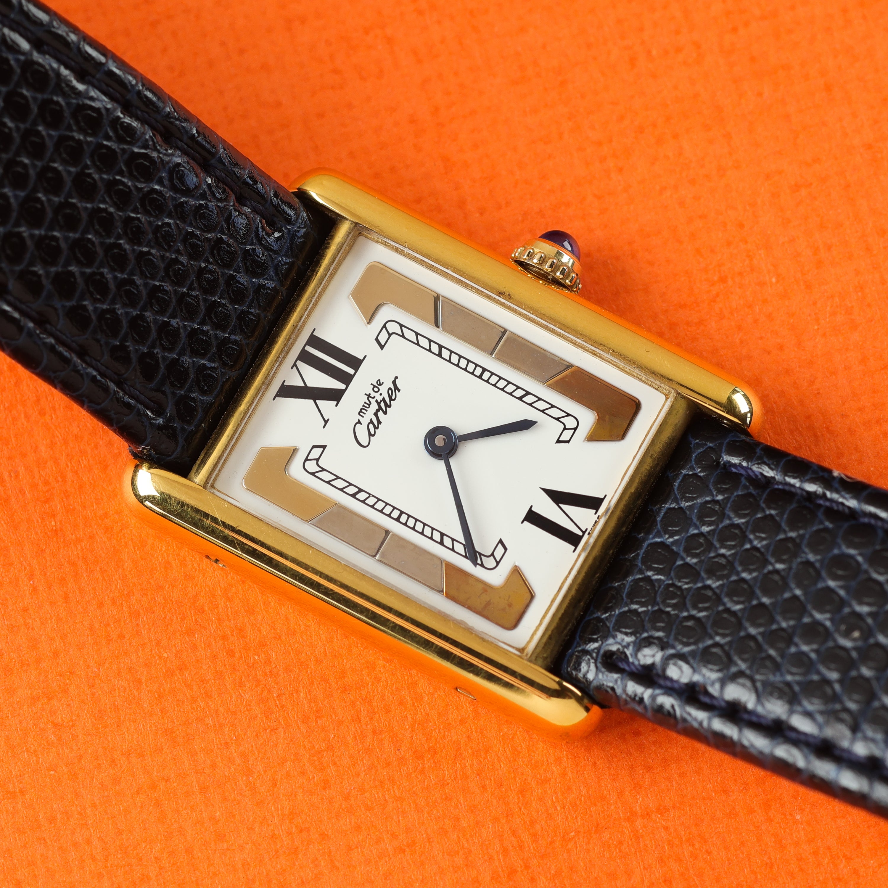 Cartier Must Tank Ref. 590005 White Trinity Dial