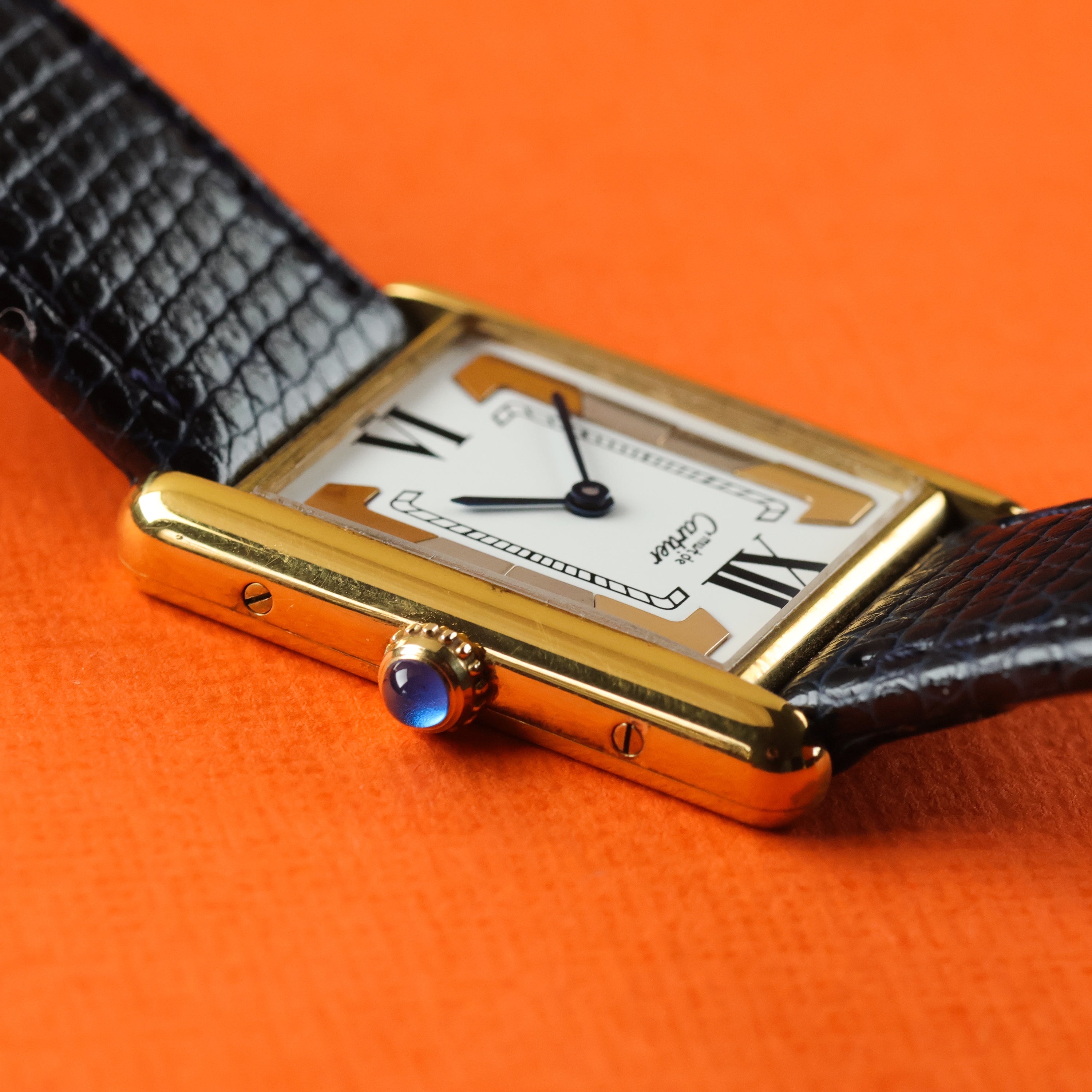 Cartier Must Tank Ref. 590005 White Trinity Dial