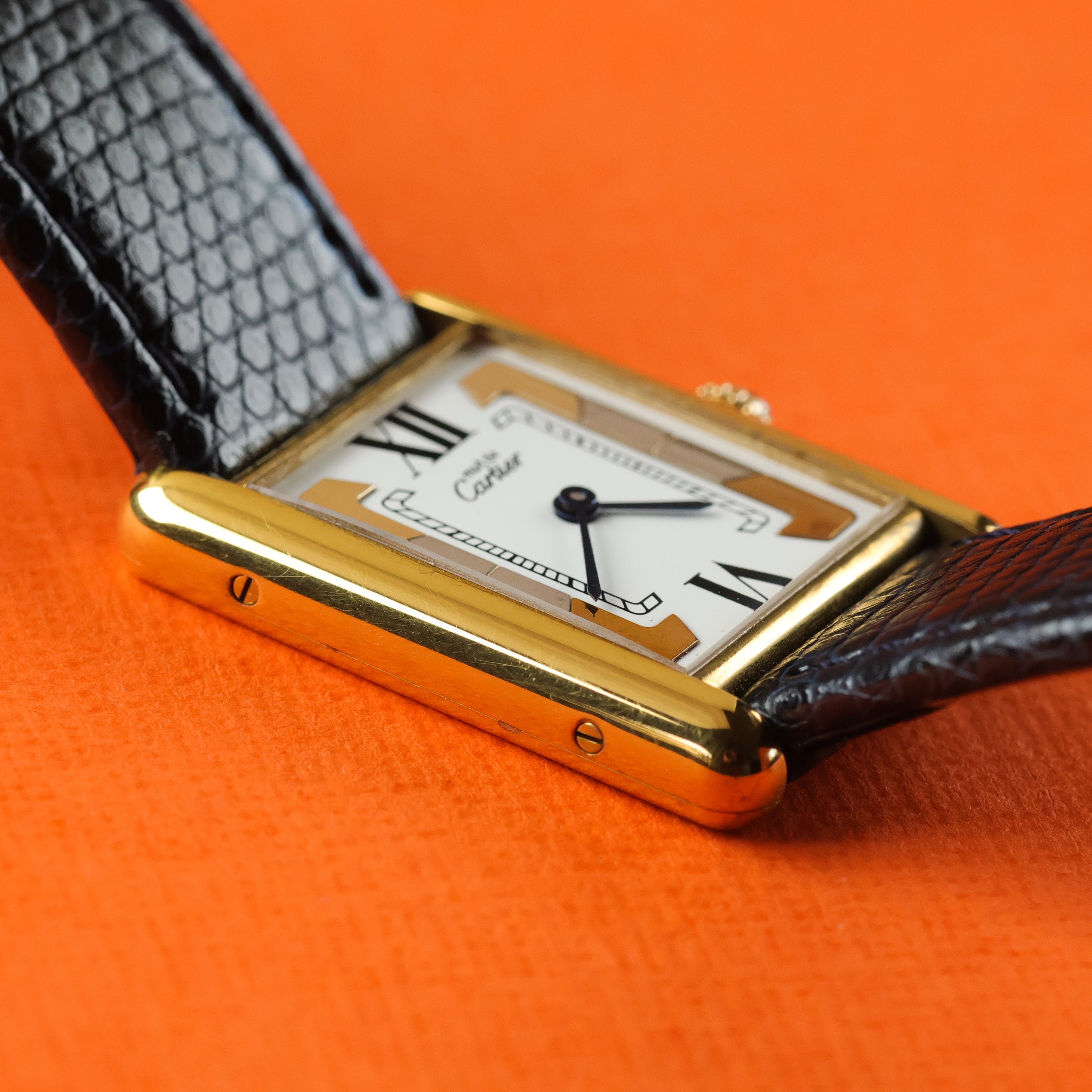 Cartier Must Tank Ref. 590005 White Trinity Dial