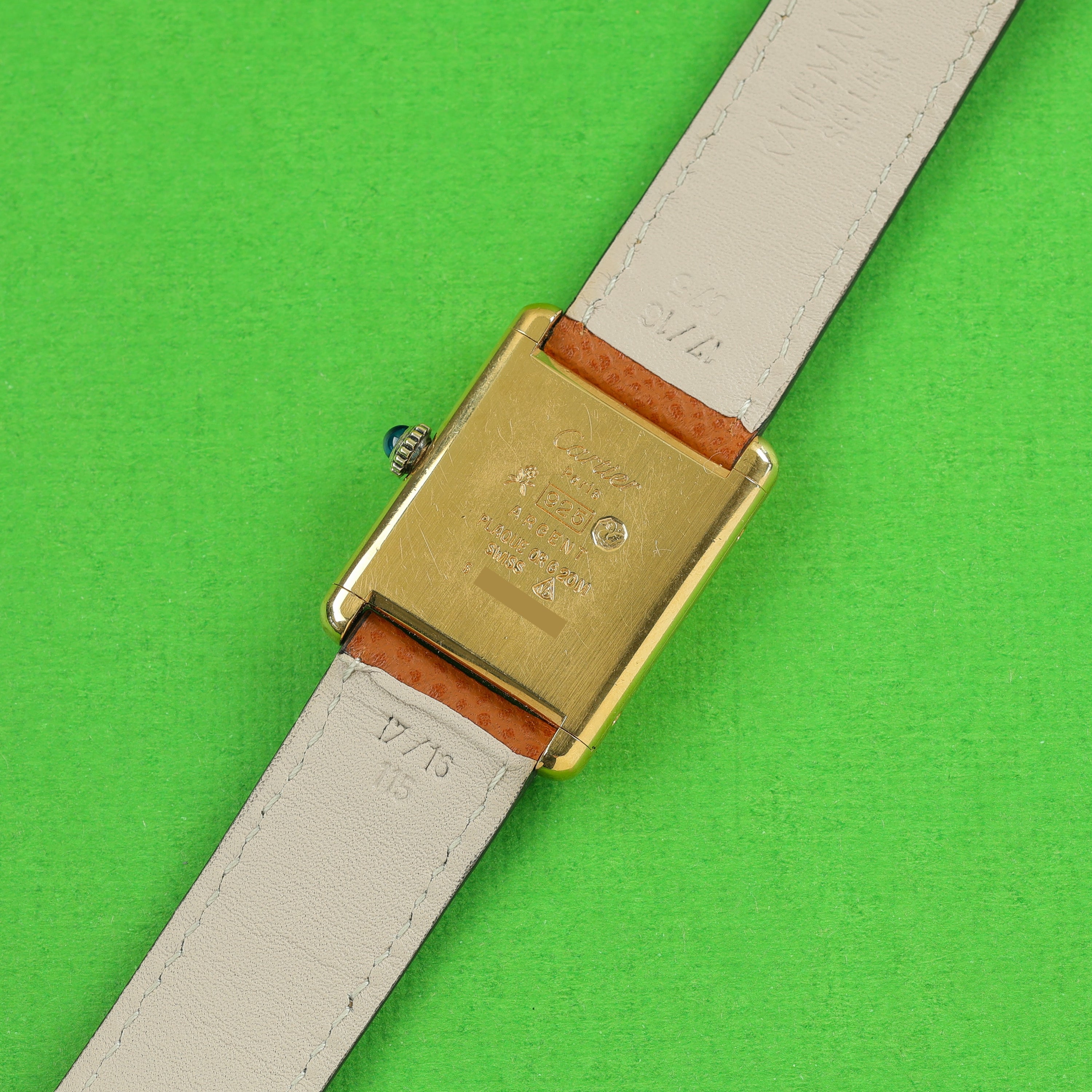 Cartier Tank Must 'Lapis' Dial Handwound Large