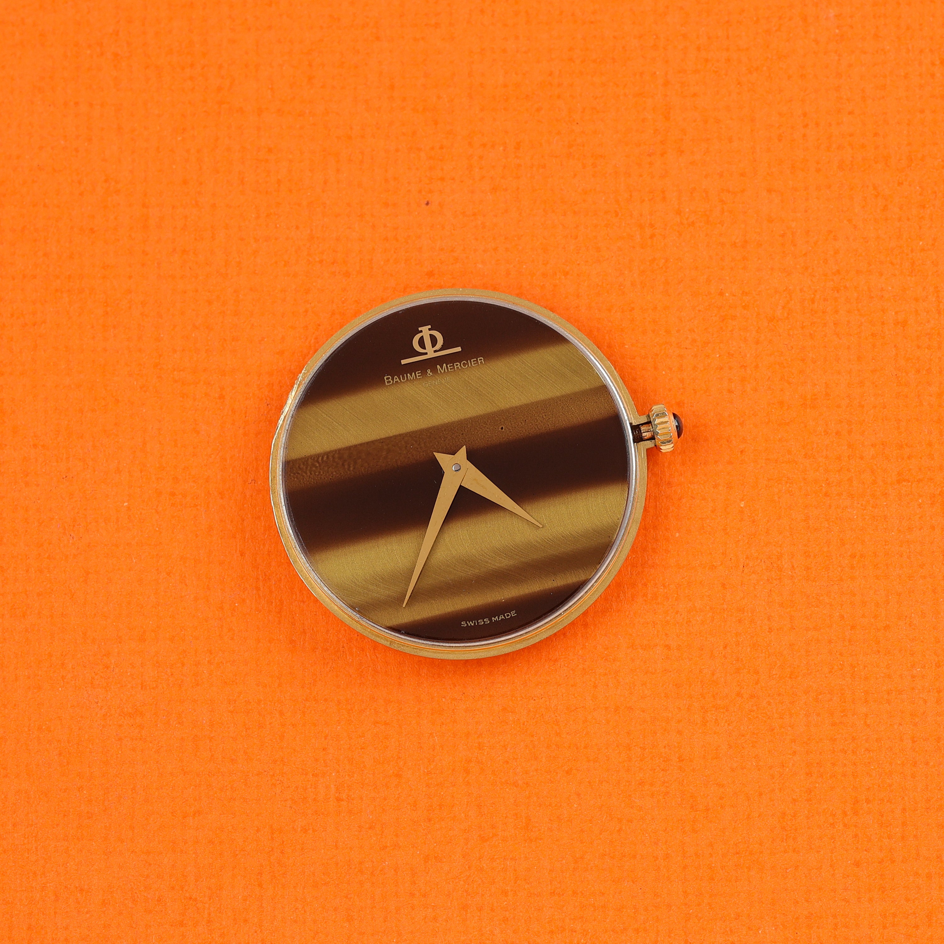 Baume & Mercier Ref. 35130 18K Yellow Gold "Tigereye" Dial