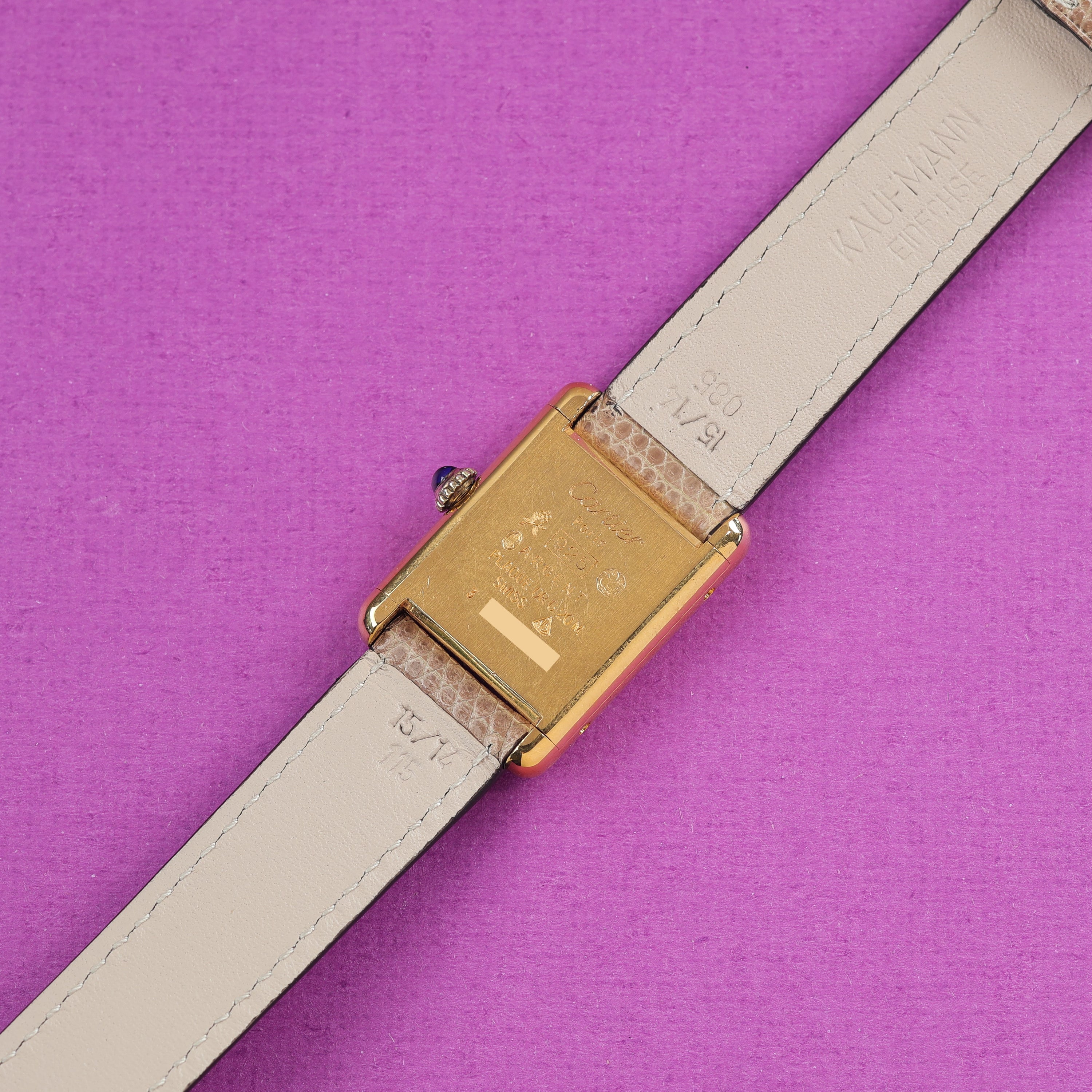 Cartier Tank Must Small 'Lemon' Dial With Original Papers