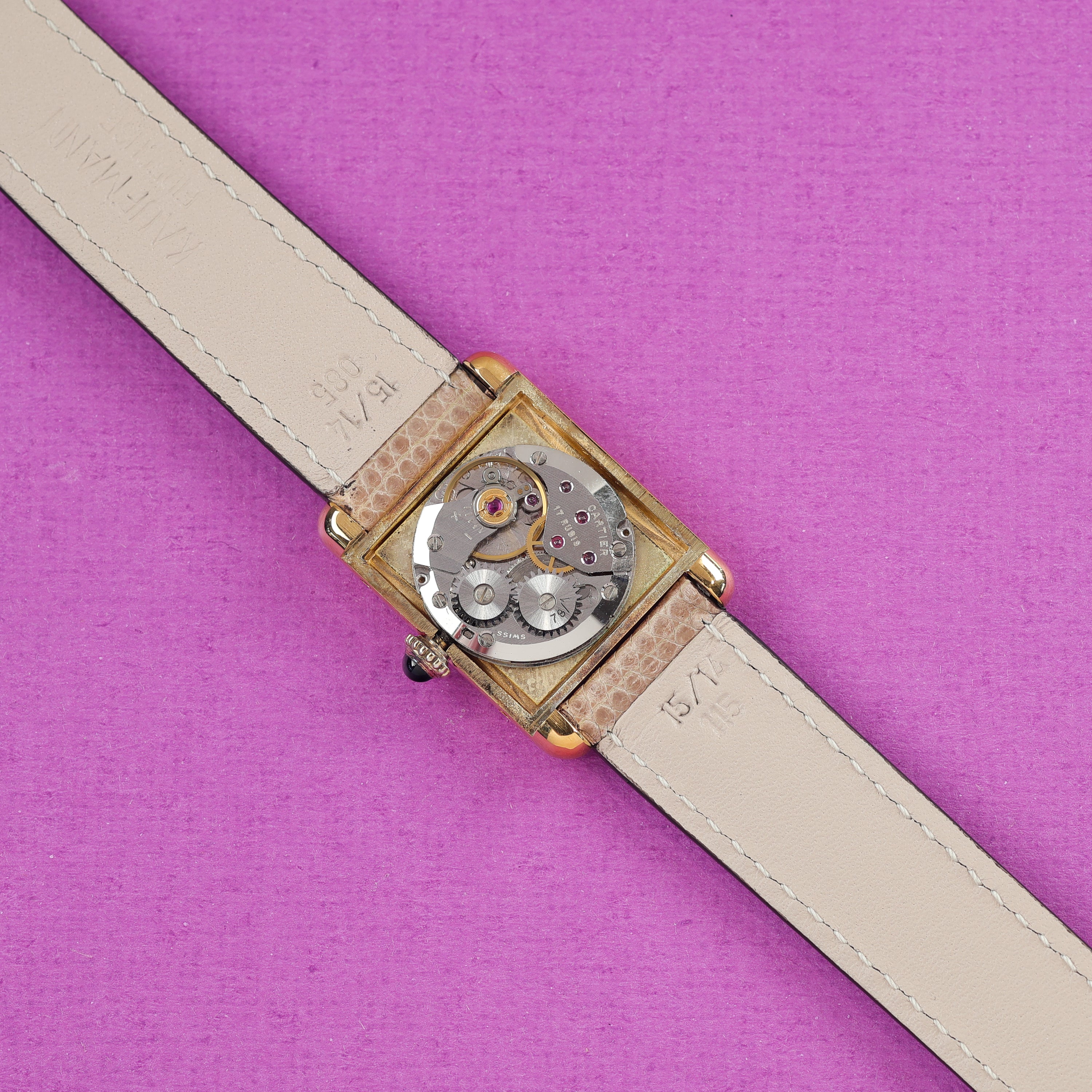 Cartier Tank Must Small 'Lemon' Dial With Original Papers