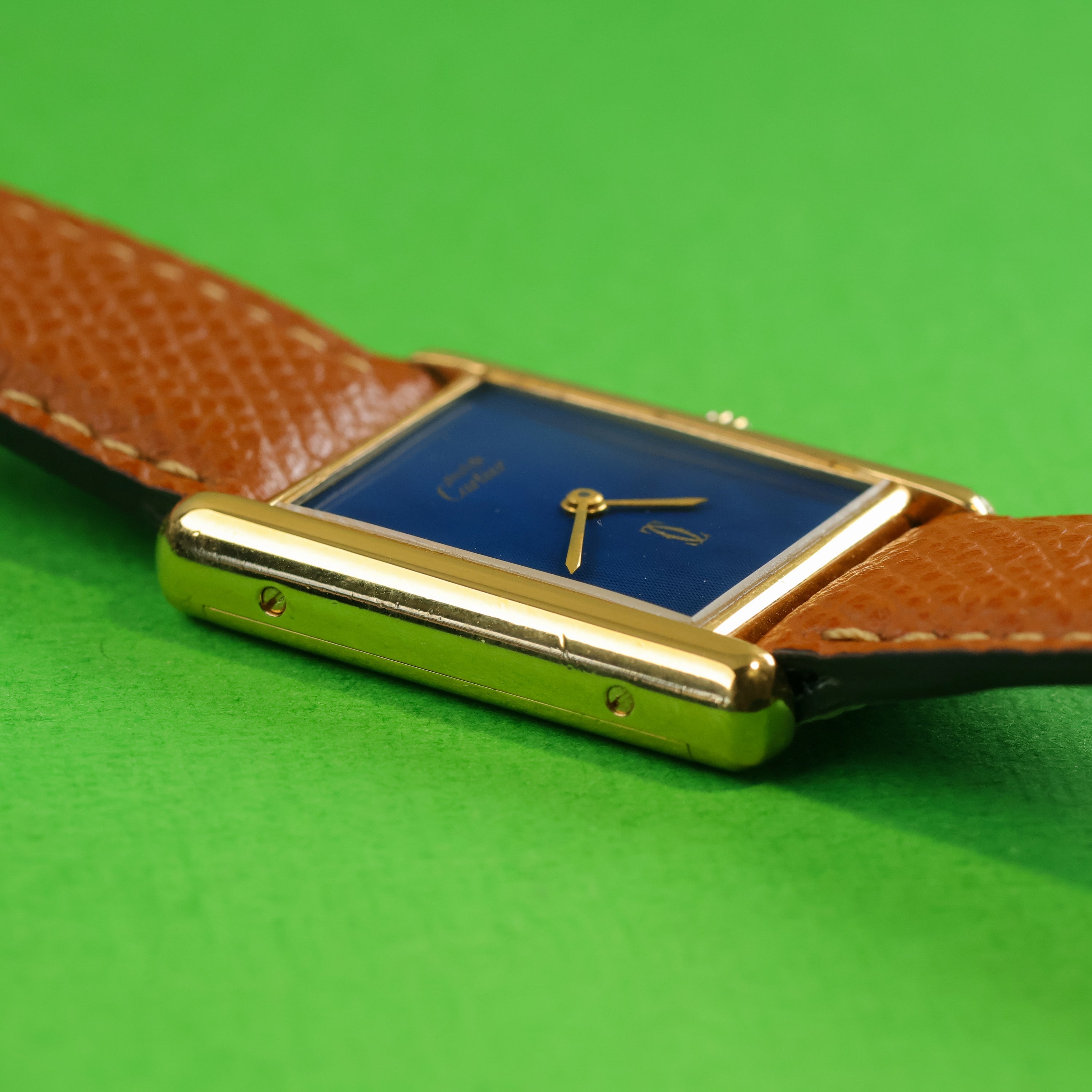 Cartier Tank Must 'Lapis' Dial Handwound Large