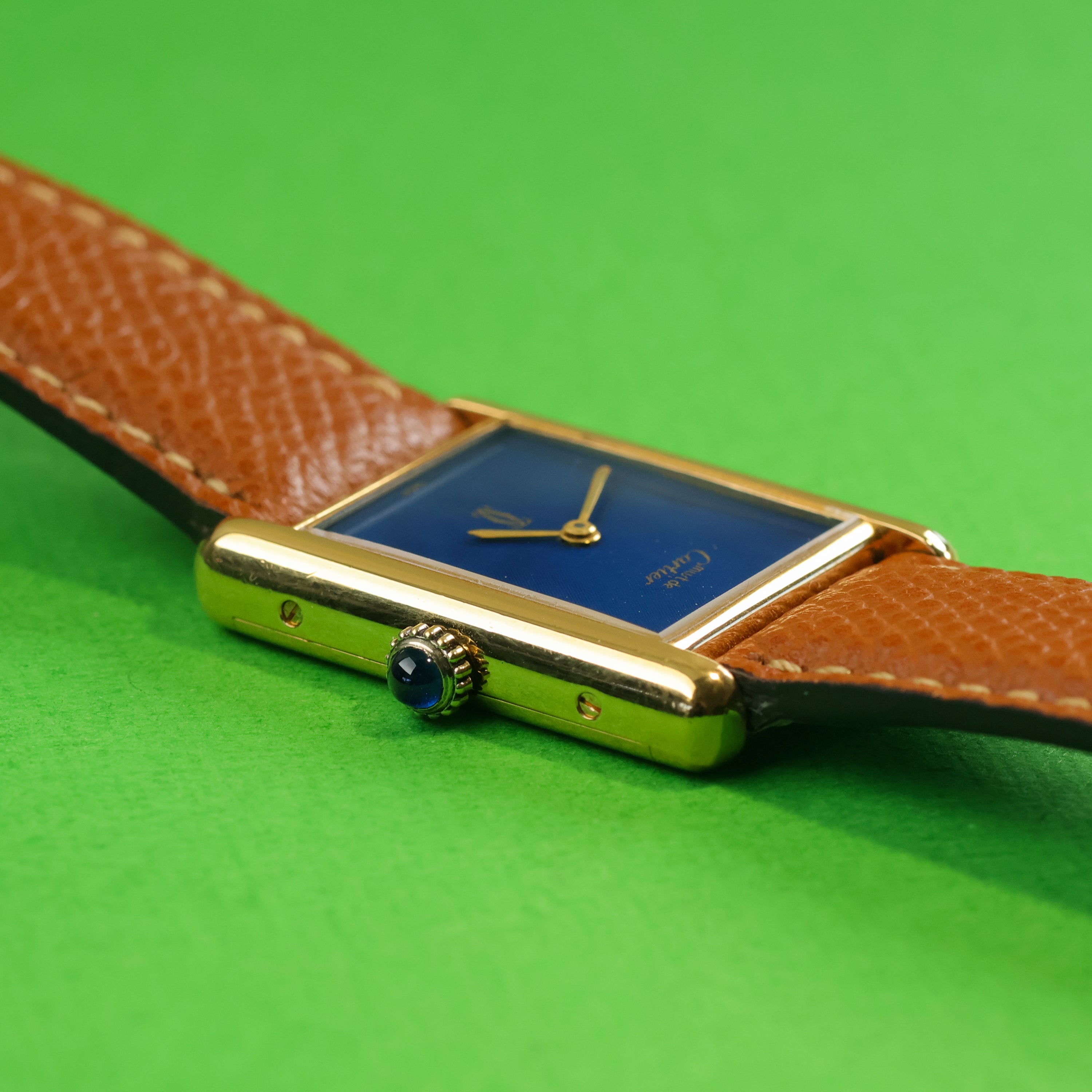 Cartier Tank Must 'Lapis' Dial Handwound Large