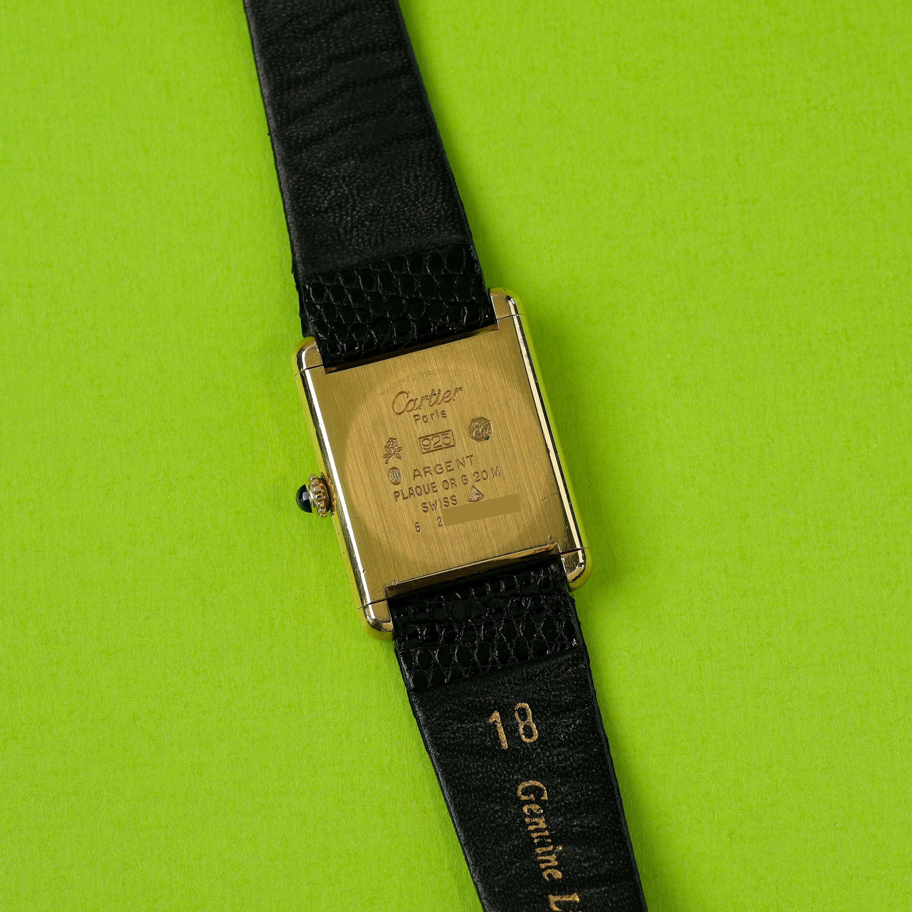 Cartier Tank Must Large Black Dial