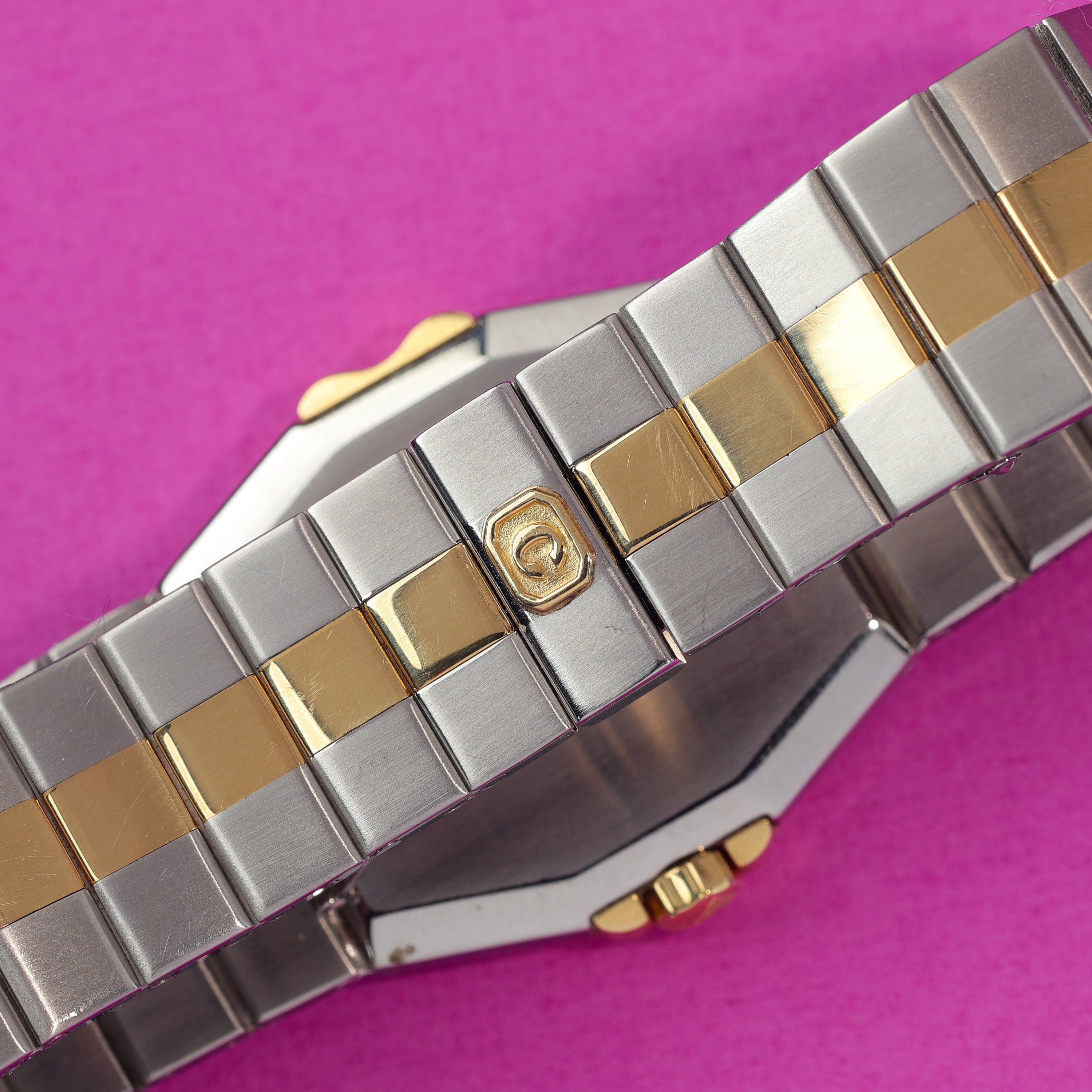 Chopard St. Moritz Ref. 8023 Steel and Gold Slate Grey Diamond Dial