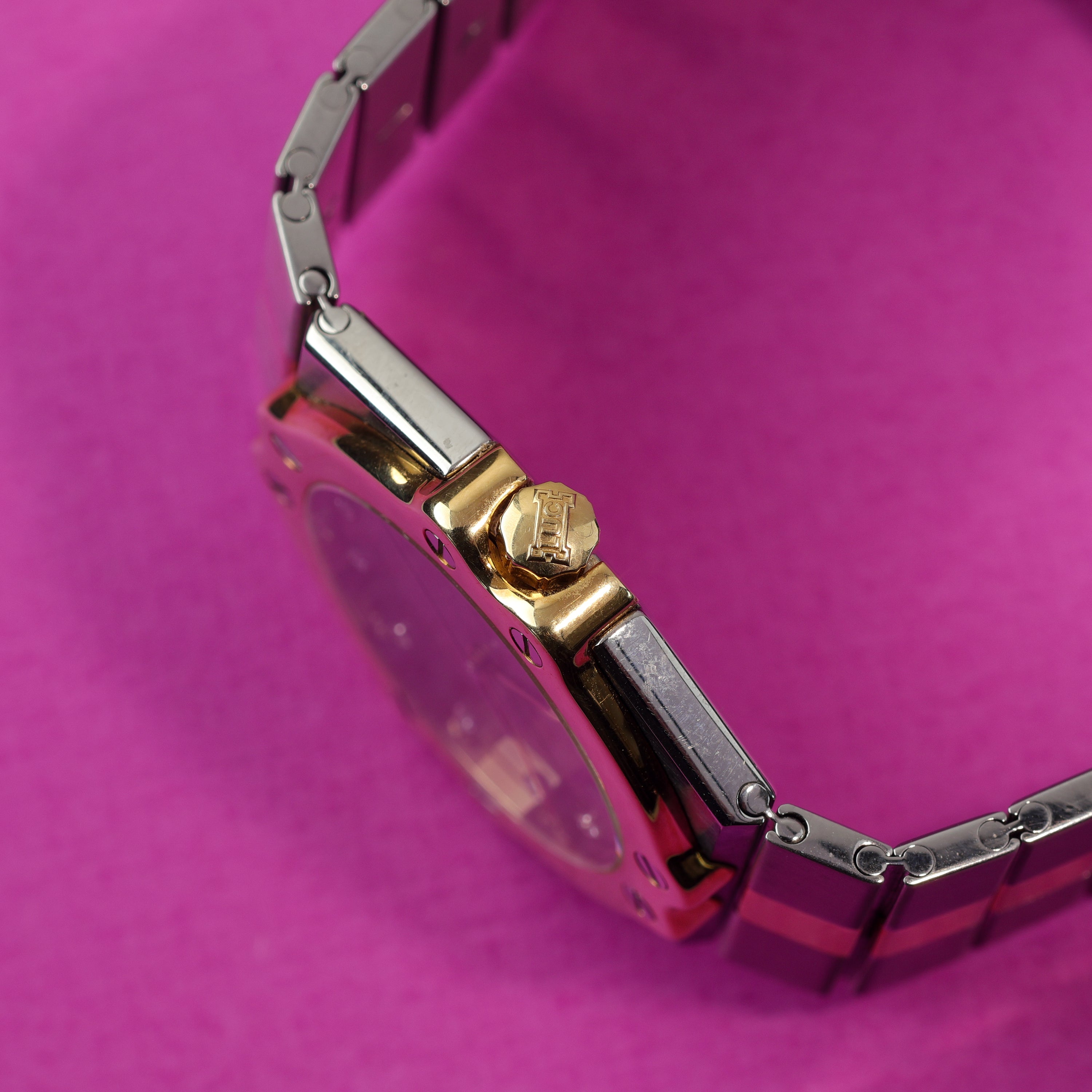 Chopard St. Moritz Ref. 8023 Steel and Gold Slate Grey Diamond Dial