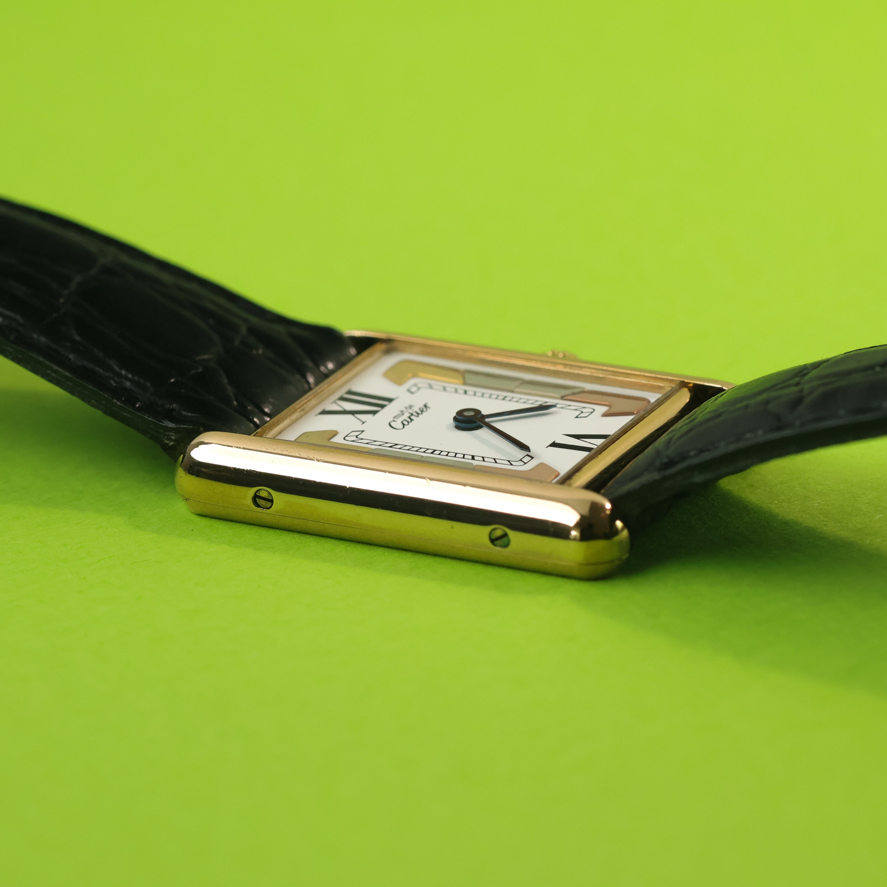 Cartier Must Tank Ref. 590005 White Trinity Dial