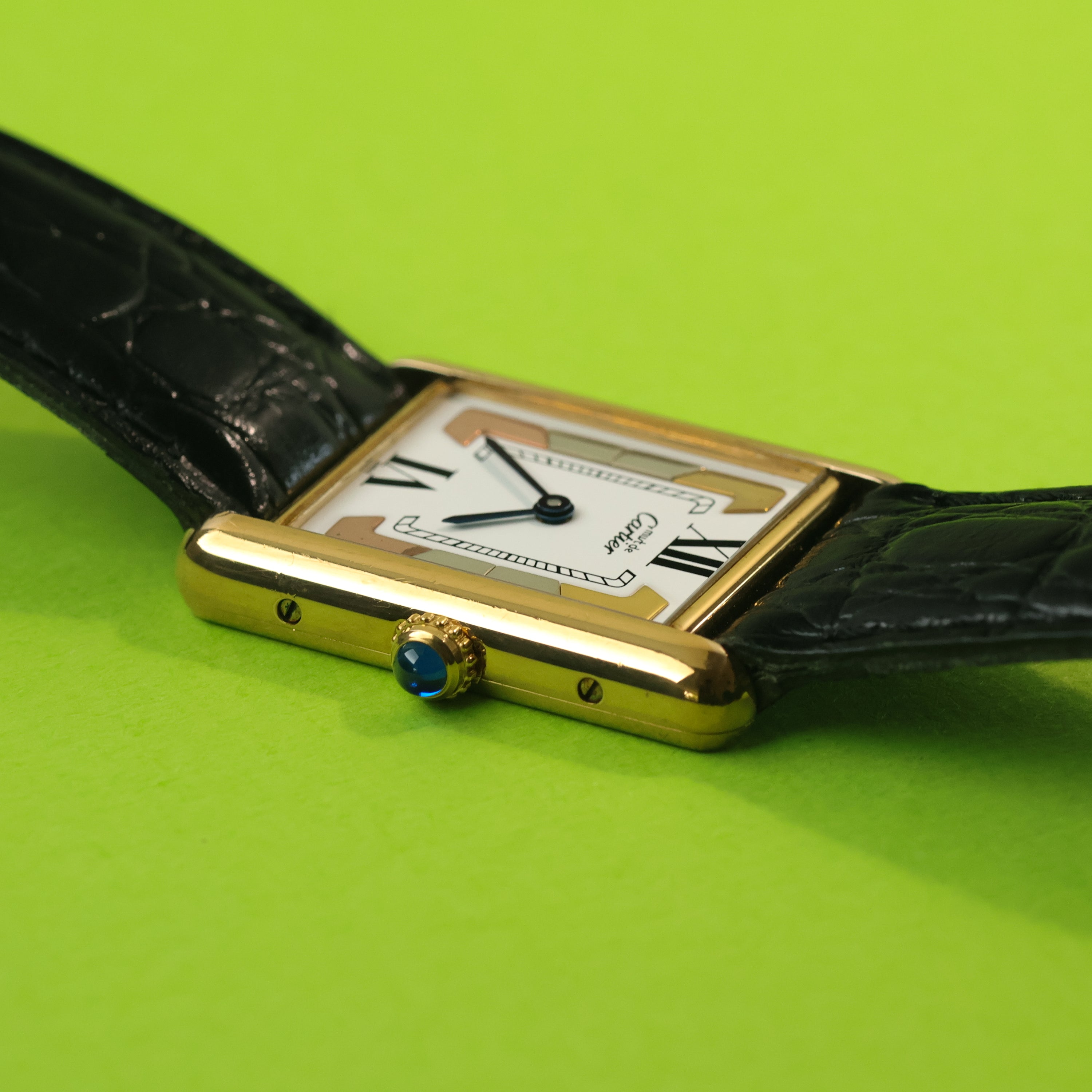 Cartier Must Tank Ref. 590005 White Trinity Dial