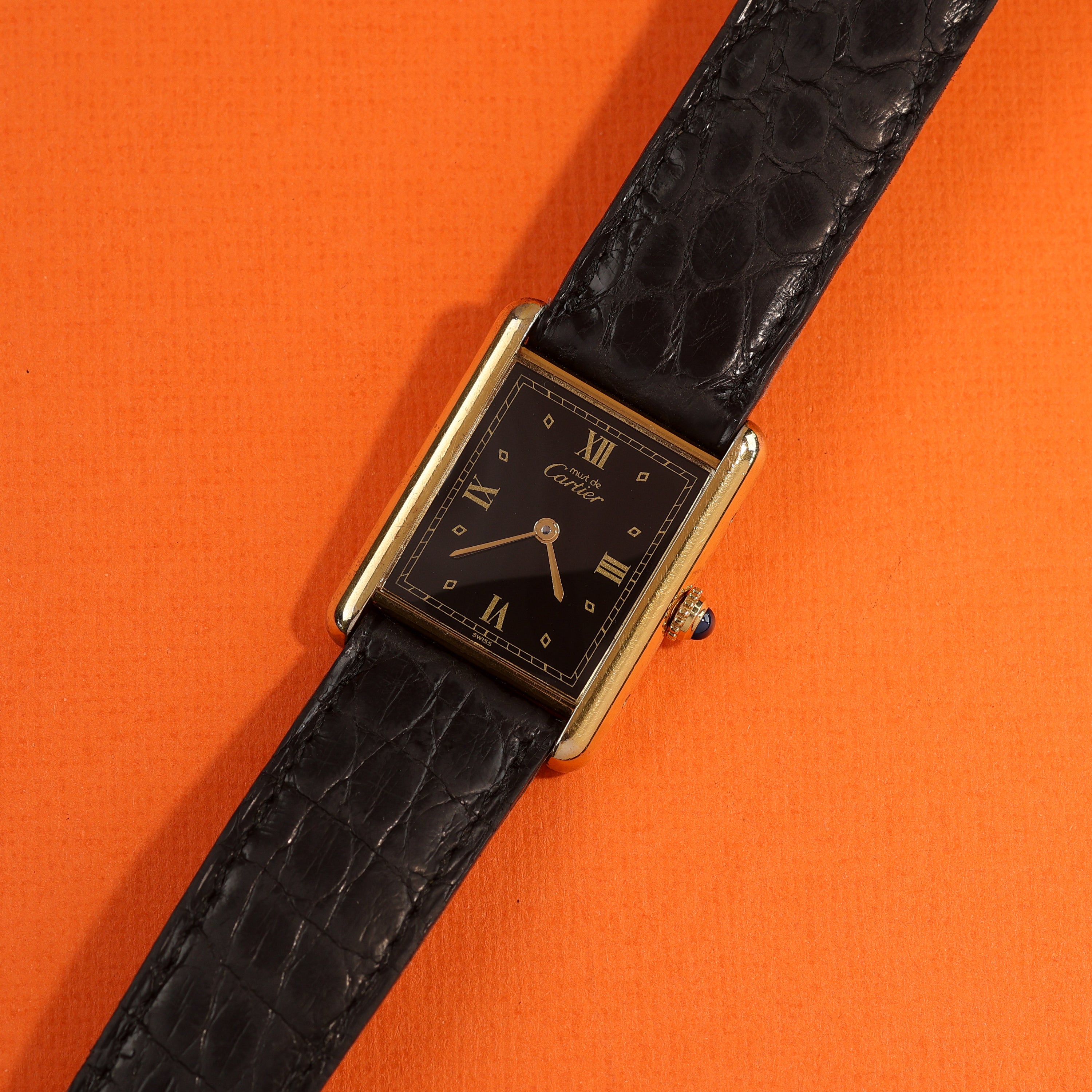 Cartier Tank Must Ref. 590005 Black Roman Dial