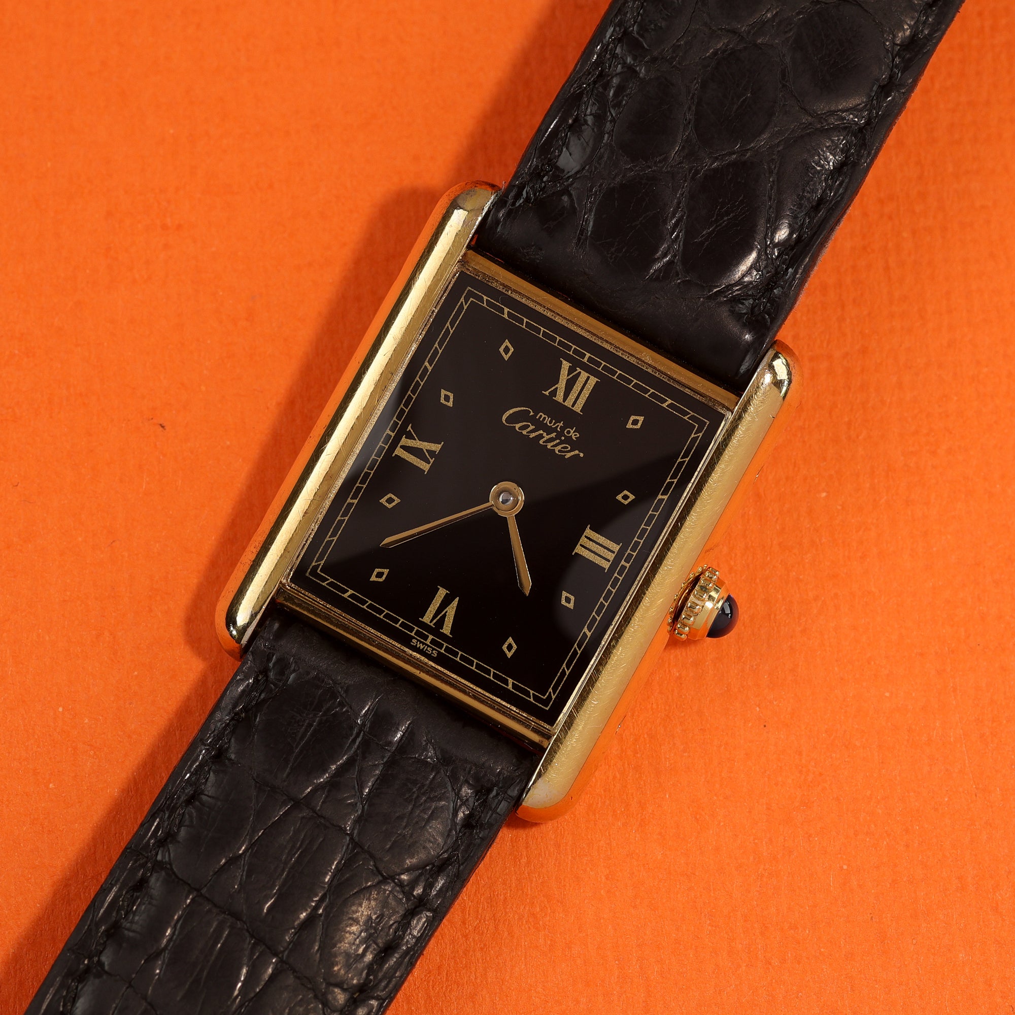 Cartier Tank Must Ref. 590005 Black Roman Dial