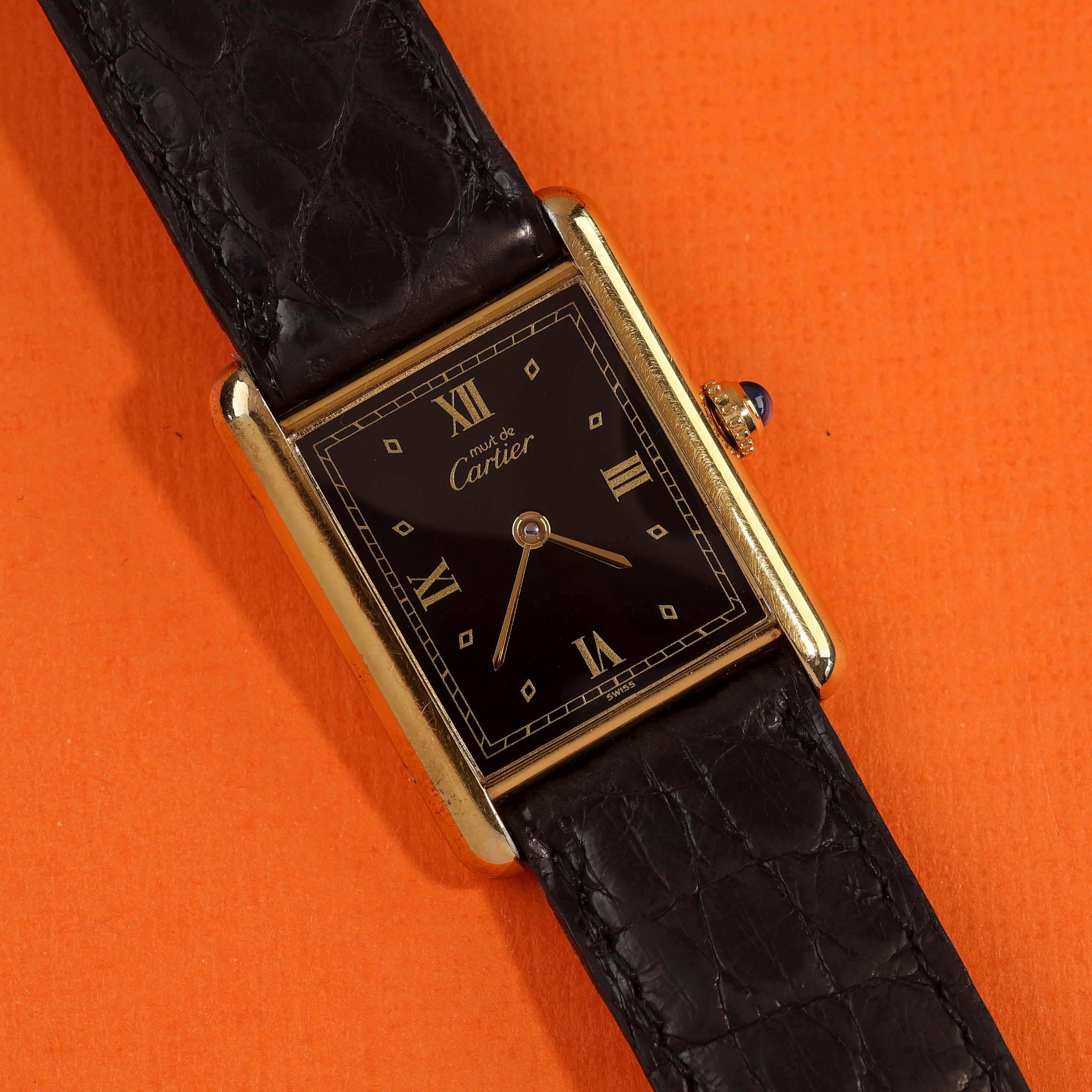 Cartier Tank Must Ref. 590005 Black Roman Dial