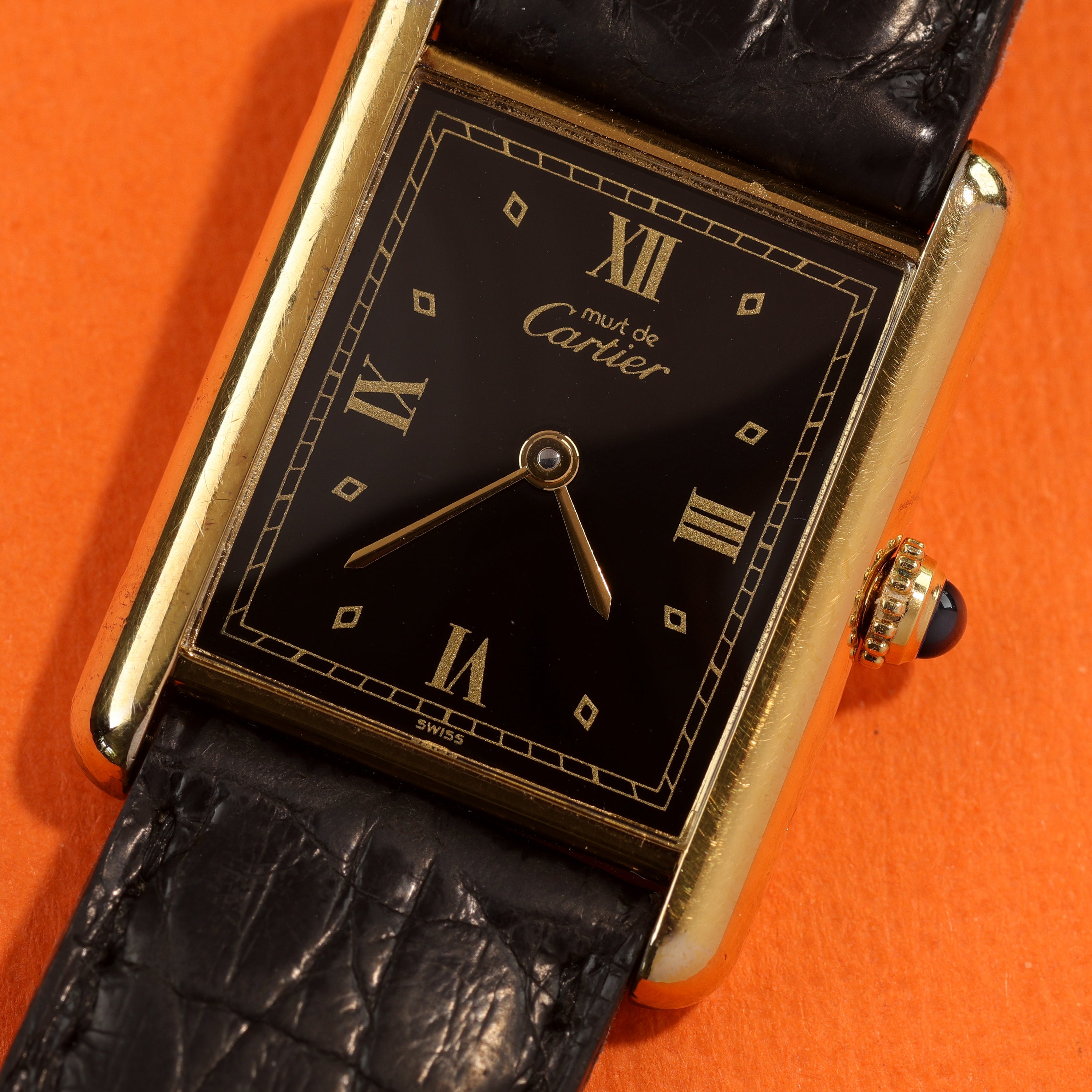 Cartier Tank Must Ref. 590005 Black Roman Dial