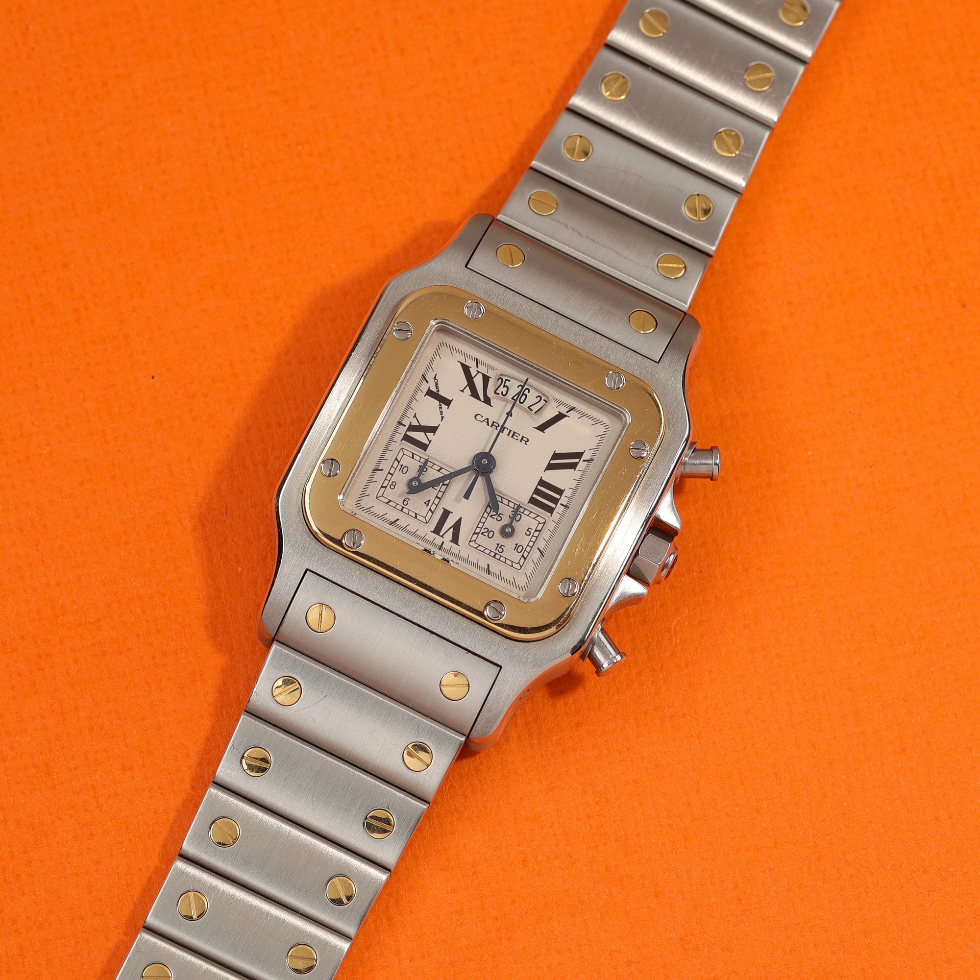 Cartier Santos Chronoflex Ref. 2425 Steel and Gold