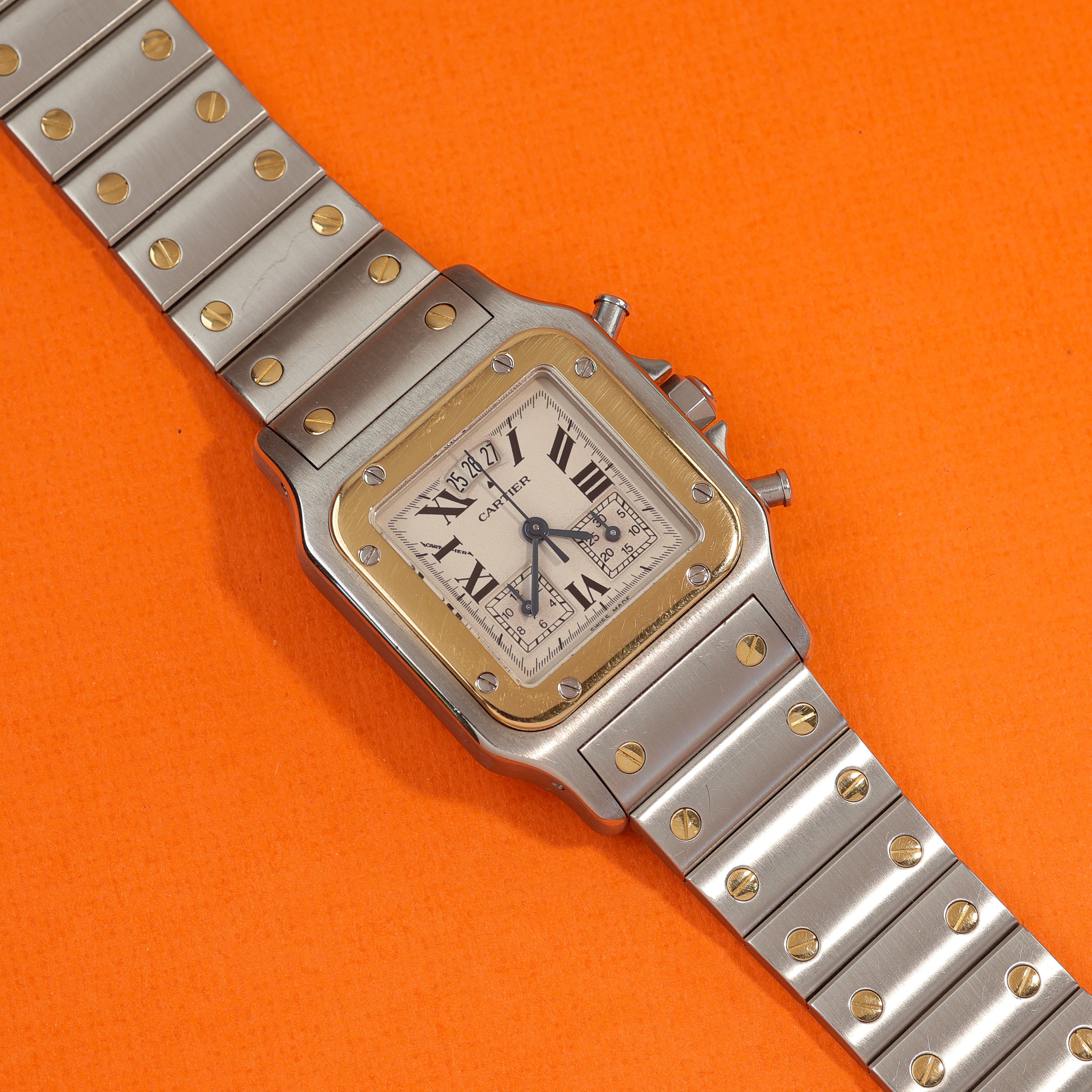 Cartier Santos Chronoflex Ref. 2425 Steel and Gold