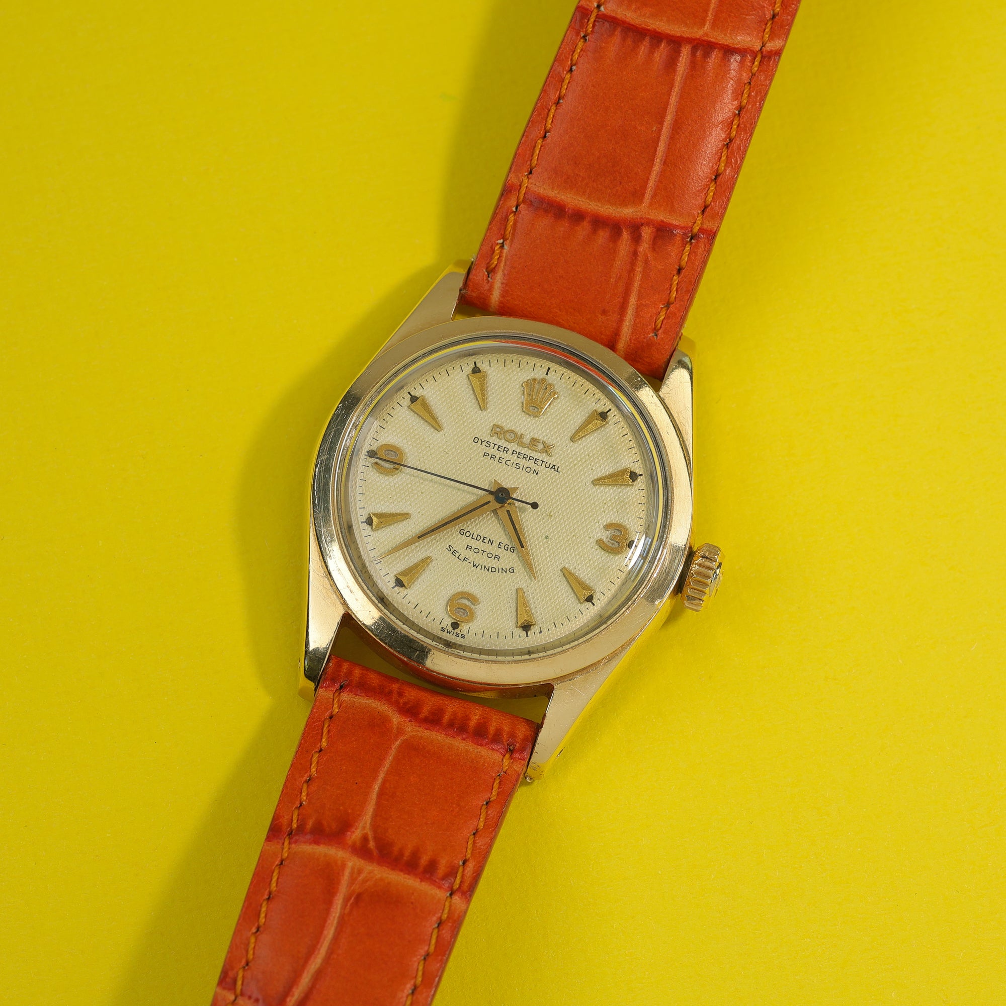 Rolex Oyster Perpetual Ref. 6634 'Golden Egg' Gold Capped