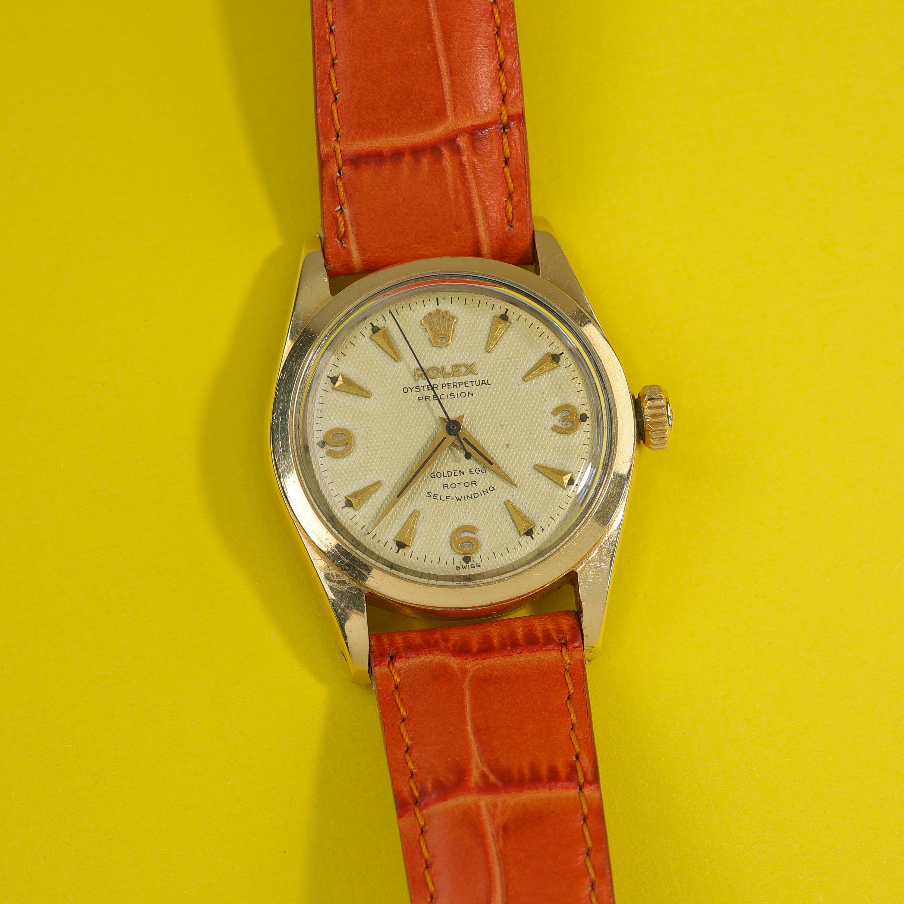 Rolex Oyster Perpetual Ref. 6634 'Golden Egg' Gold Capped