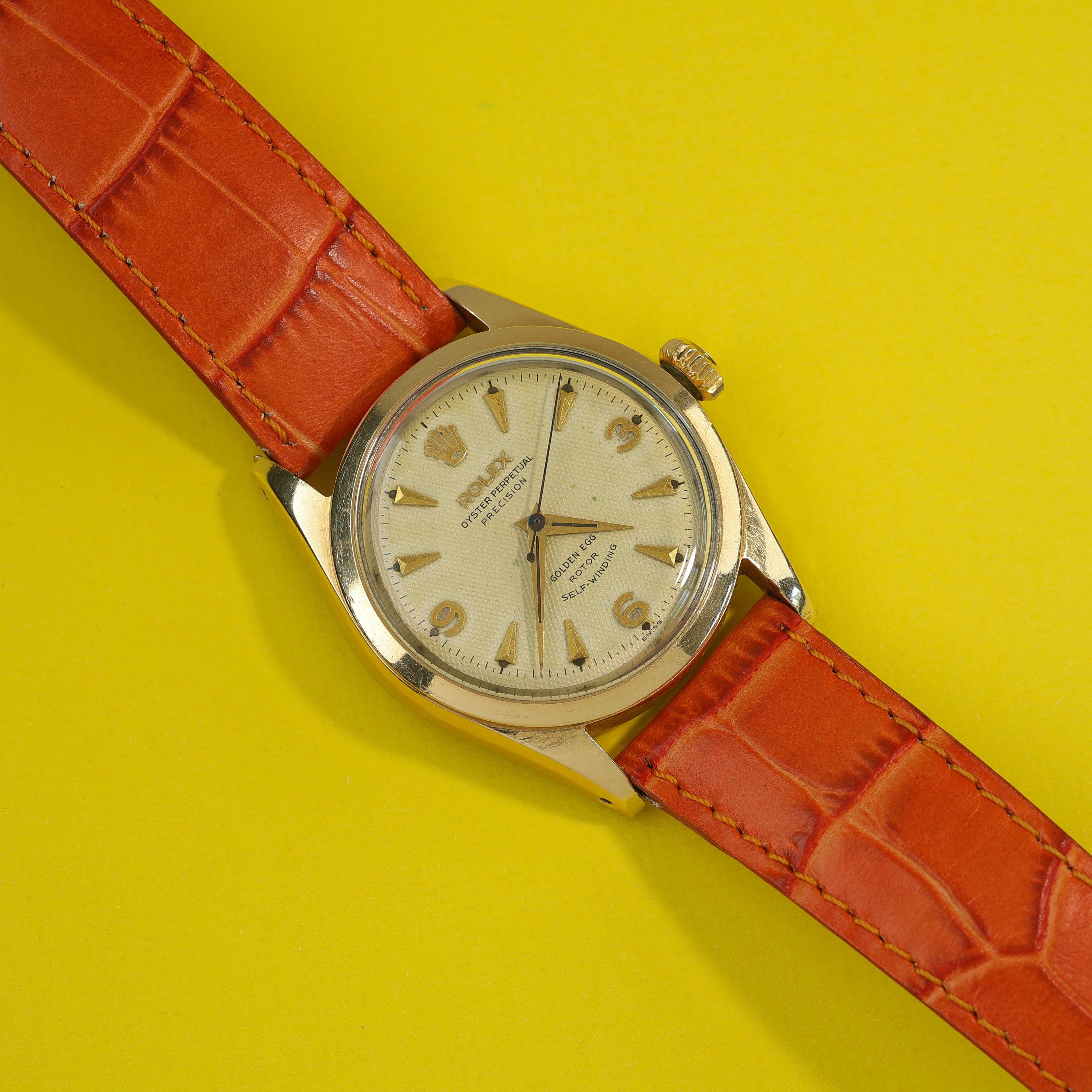 Rolex Oyster Perpetual Ref. 6634 'Golden Egg' Gold Capped