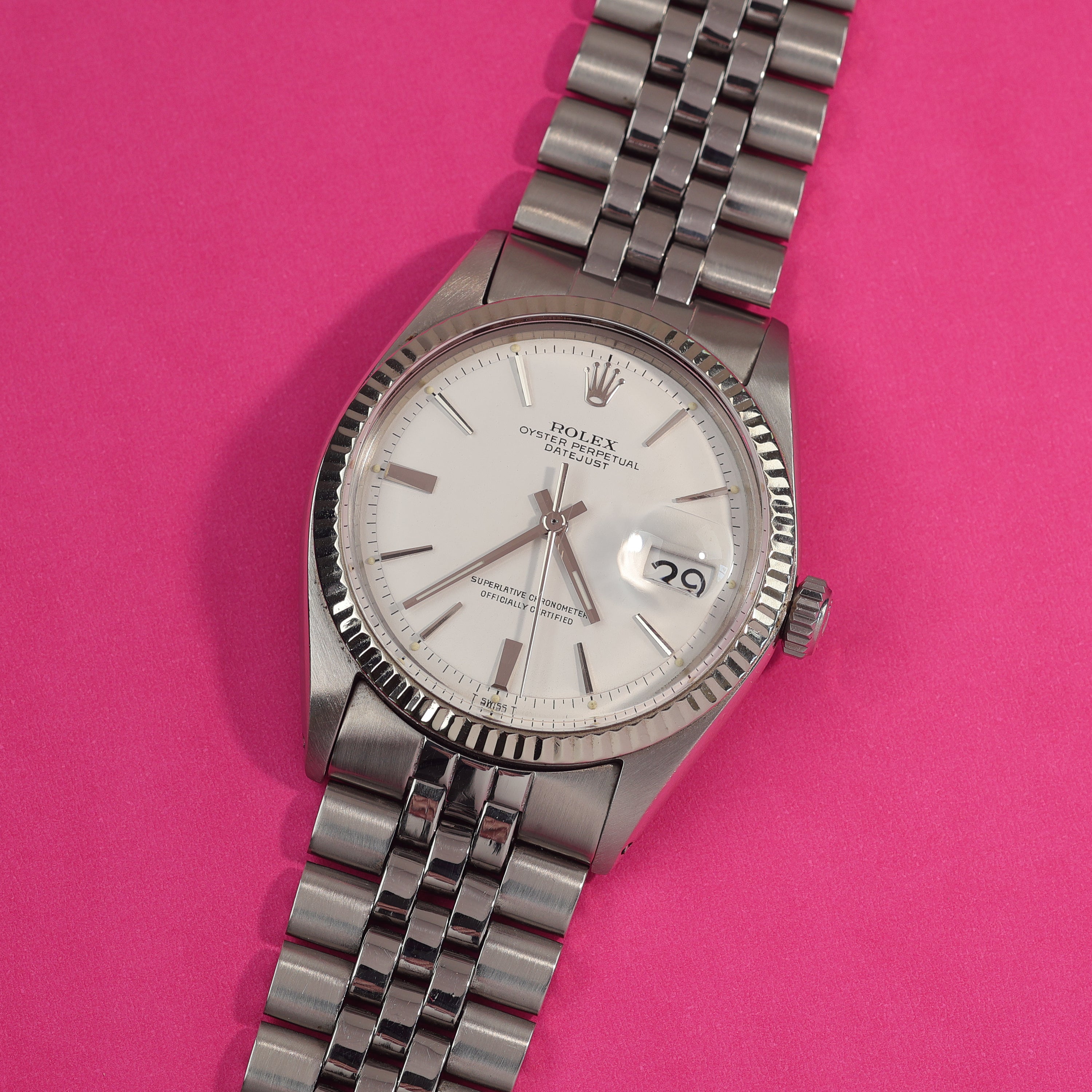 Rolex Datejust Ref. 1601 Matte White Dial