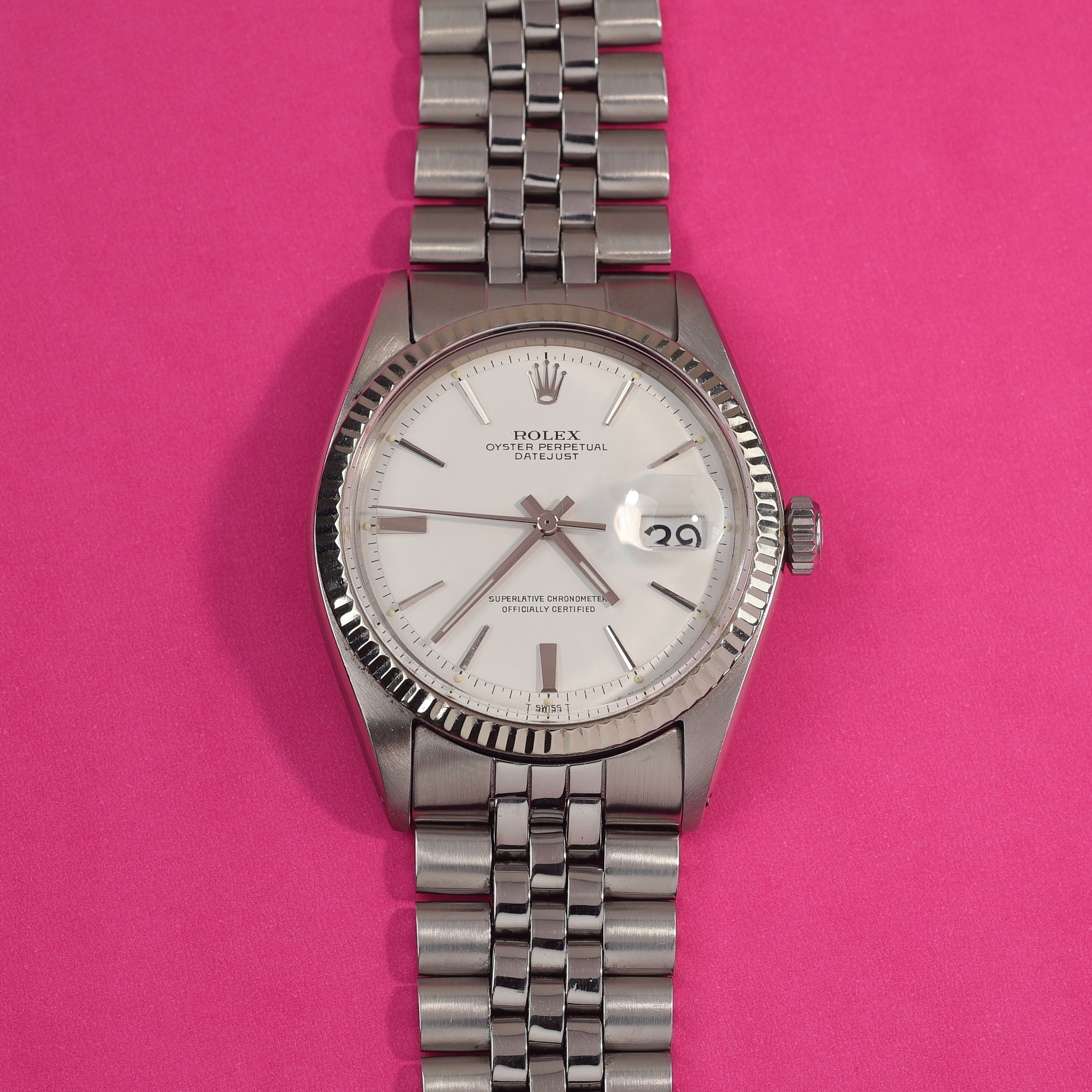 Rolex Datejust Ref. 1601 Matte White Dial