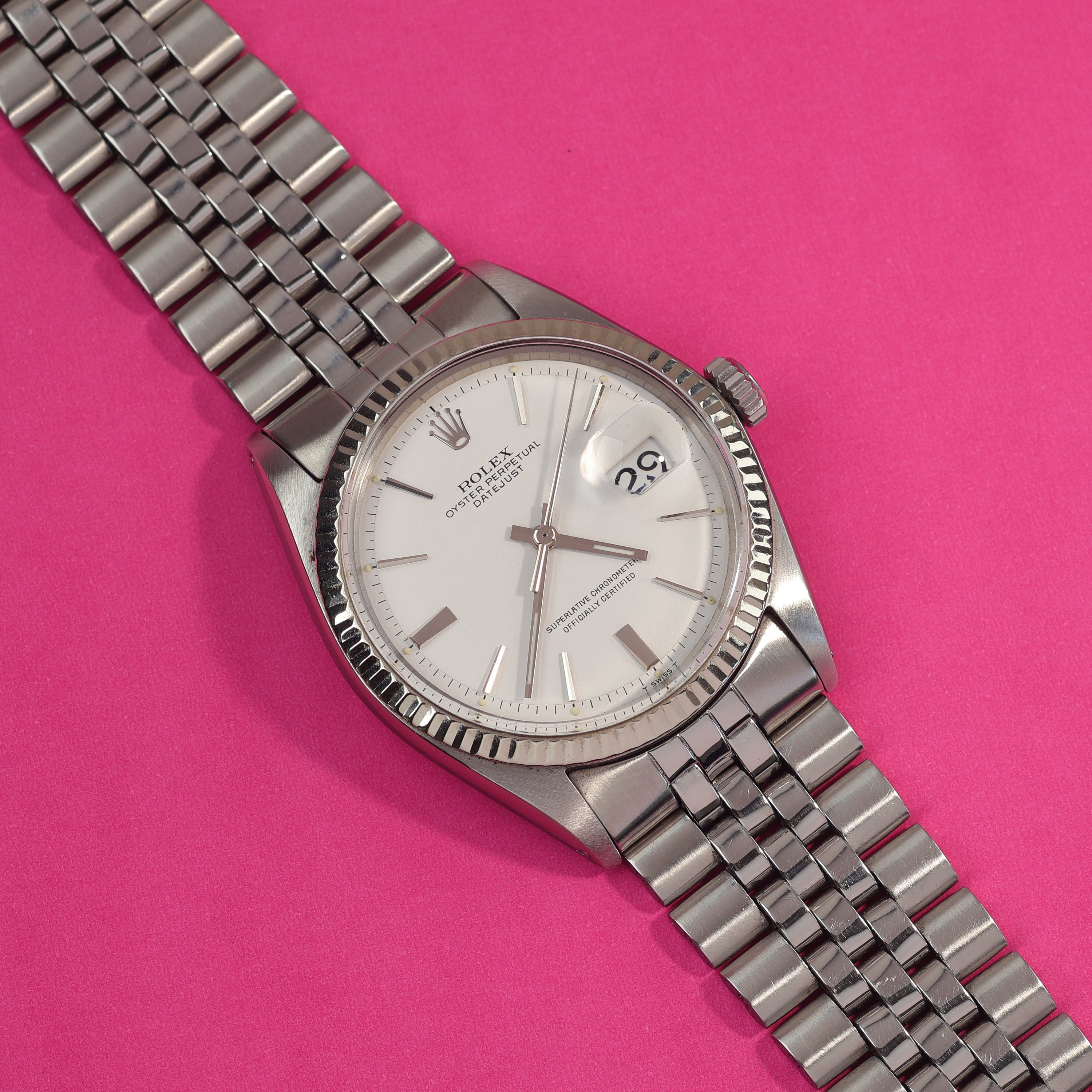 Rolex Datejust Ref. 1601 Matte White Dial