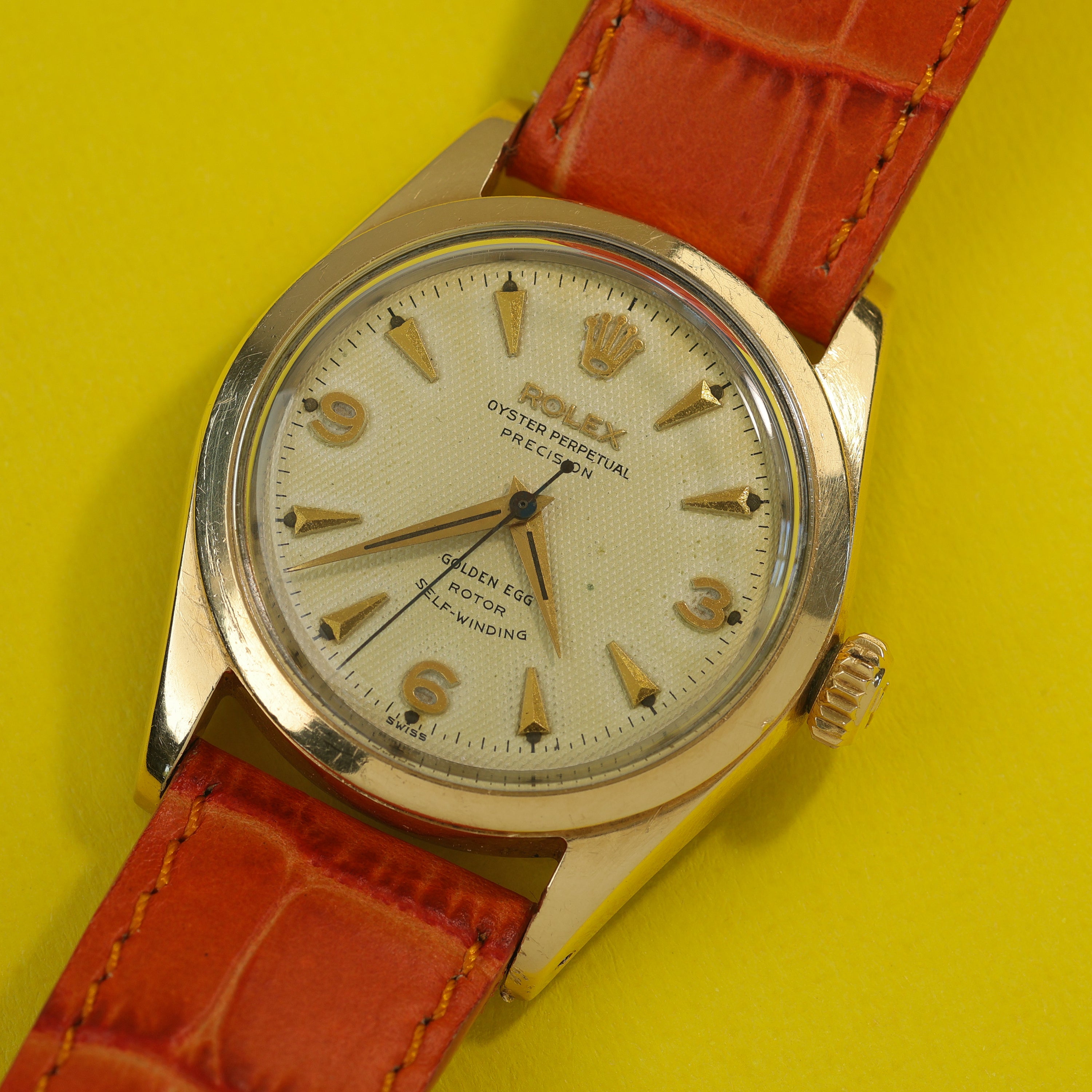 Rolex Oyster Perpetual Ref. 6634 'Golden Egg' Gold Capped