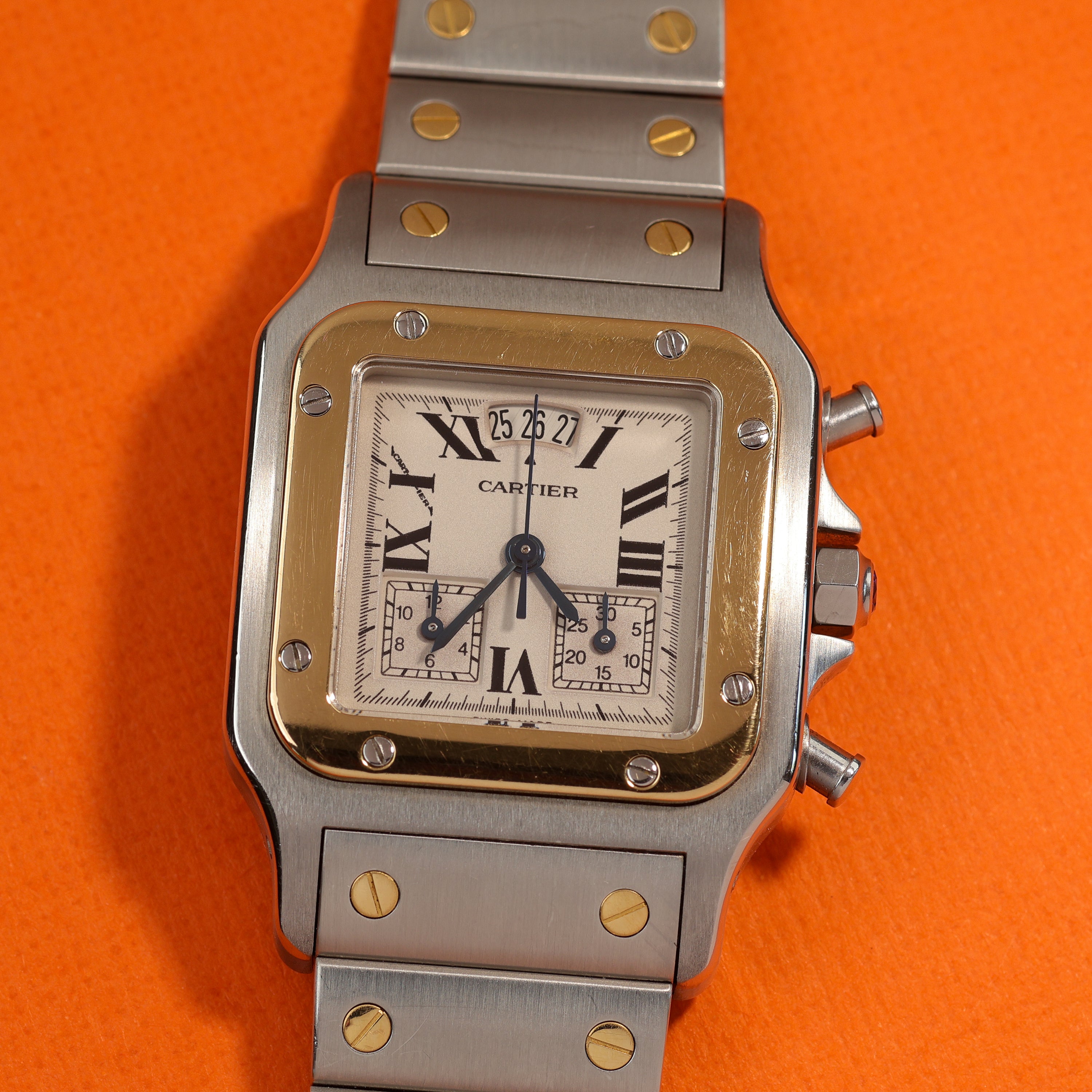 Cartier Santos Chronoflex Ref. 2425 Steel and Gold