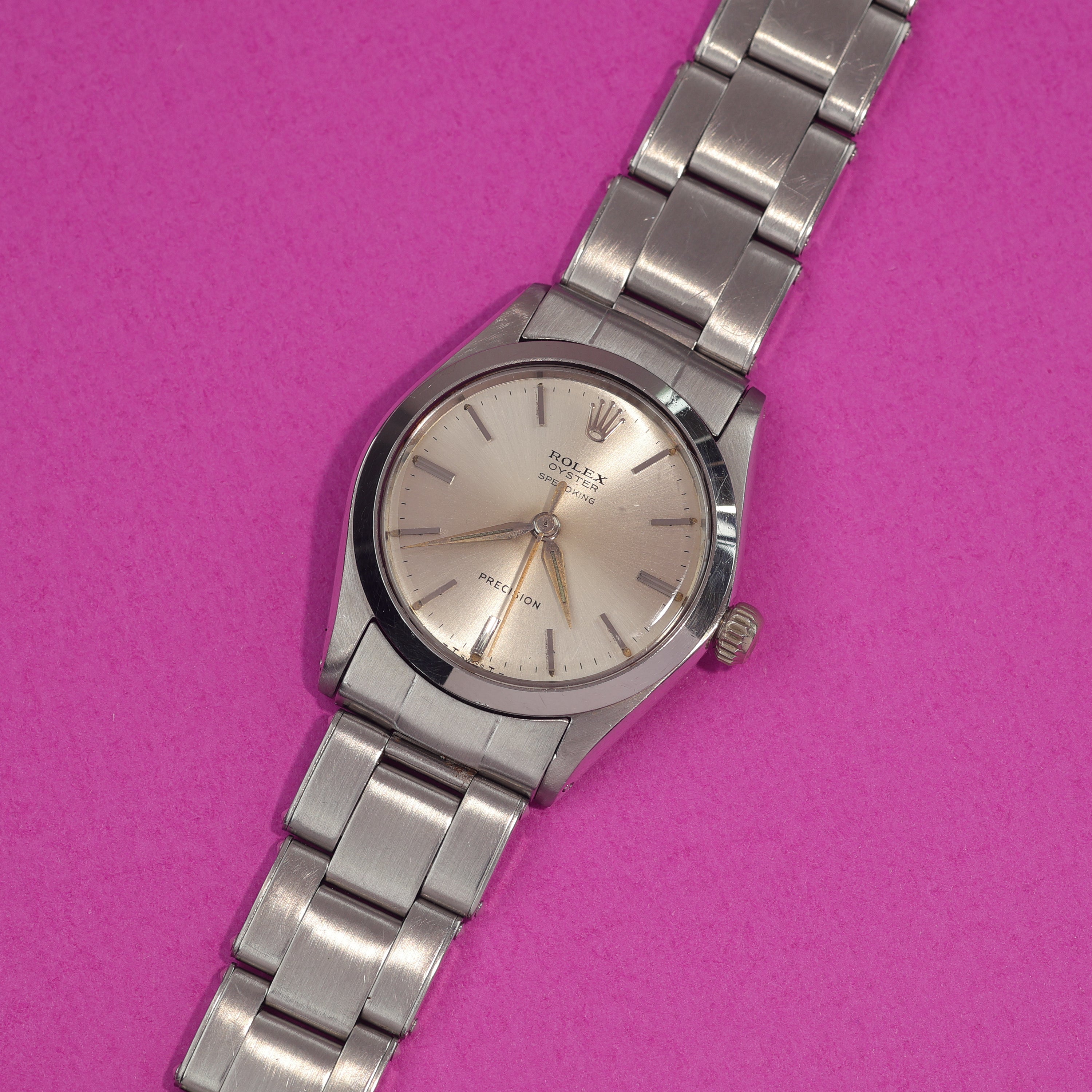 Rolex Speedking Ref. 6430 Silver Dial