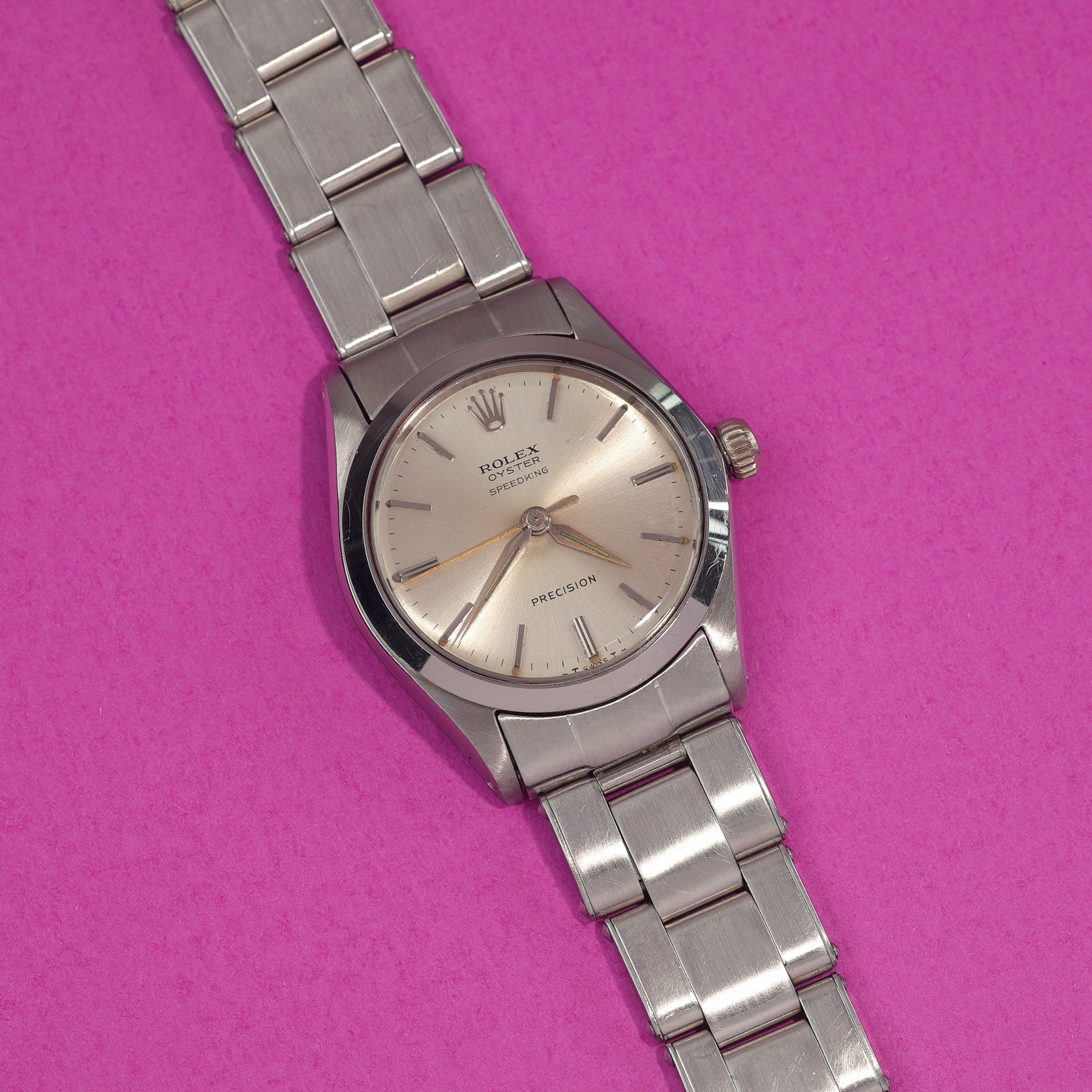 Rolex Speedking Ref. 6430 Silver Dial