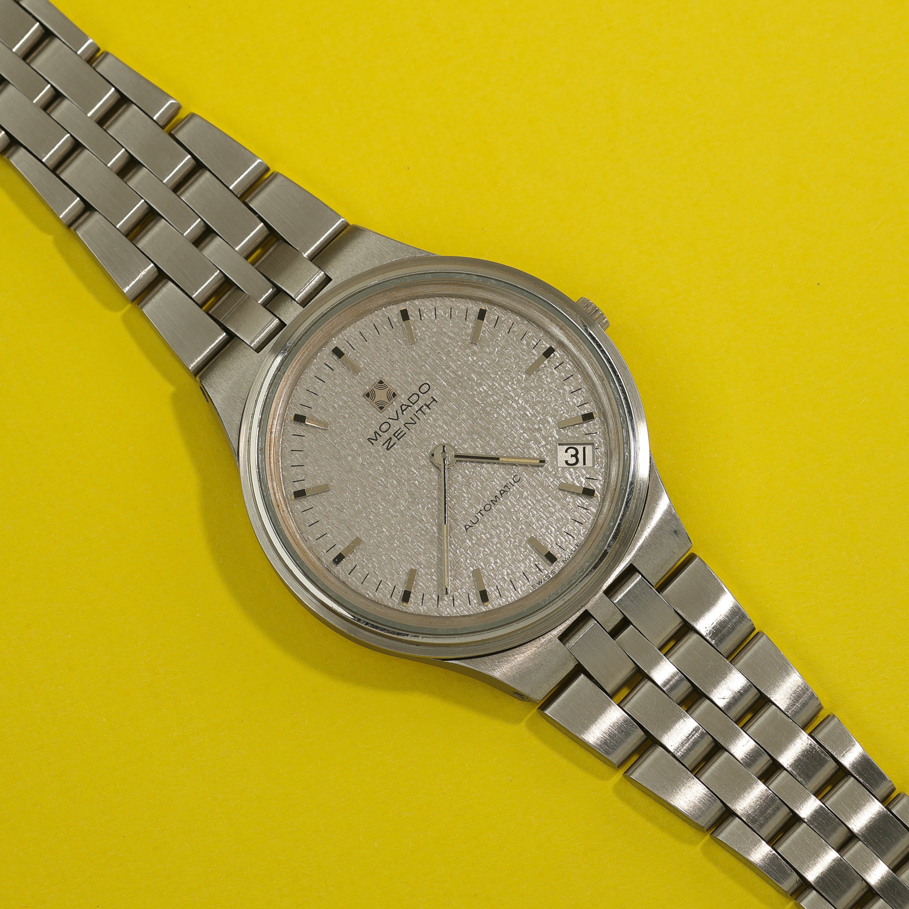 Zenith Movado Cal. 10.1 Microrotor Silver Dial